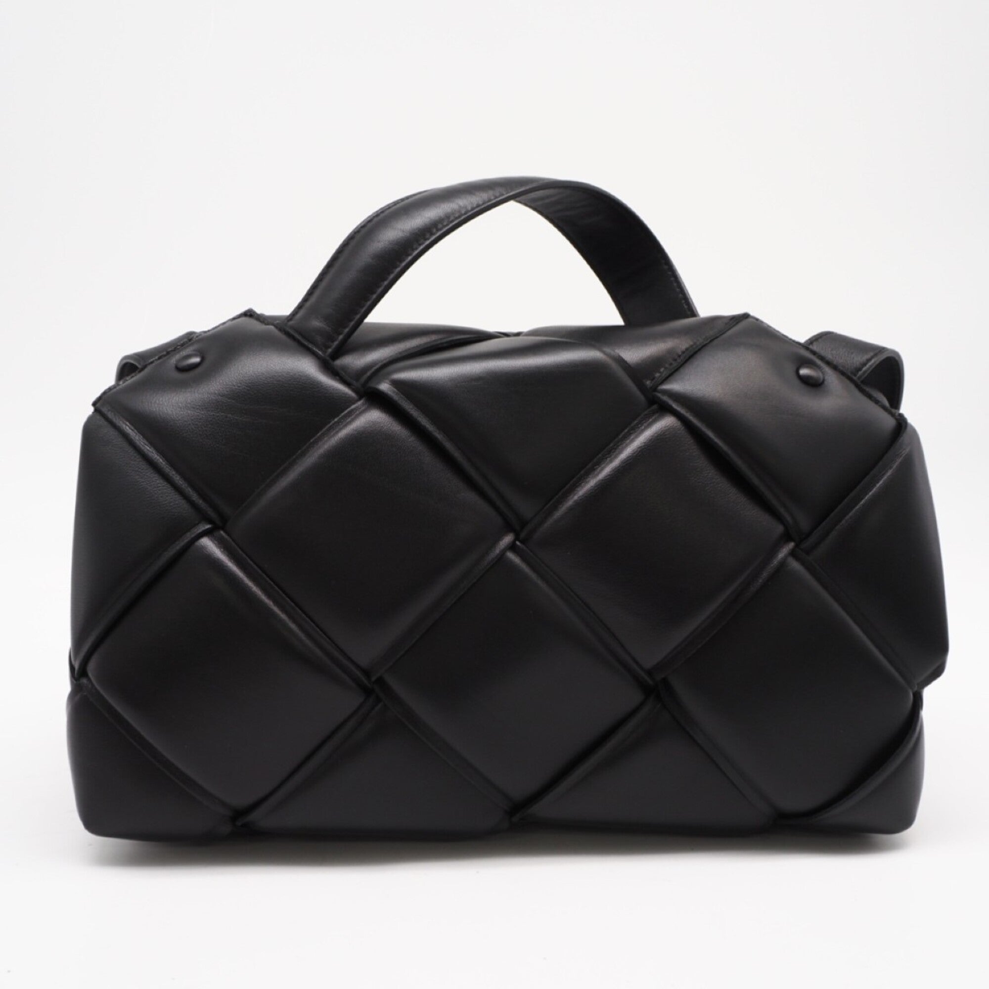 Bottega Veneta Black Leather Shoulder Bag (Pre-Owned)