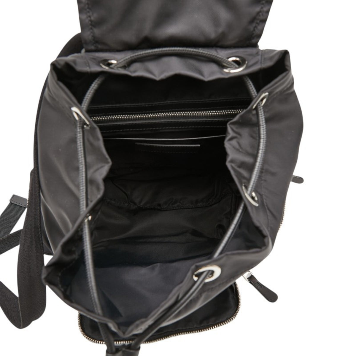 Burberry Black Nylon Leather Backpack (Pre-Owned)