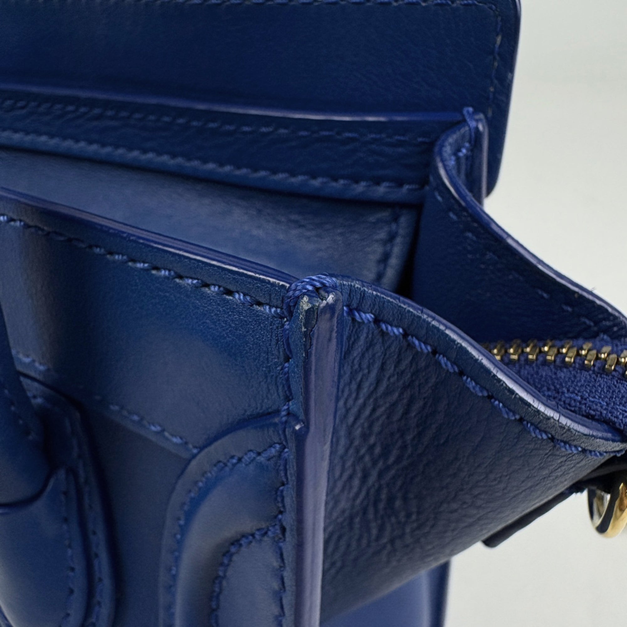 Celine Blue Leather Handbag (Pre-Owned)