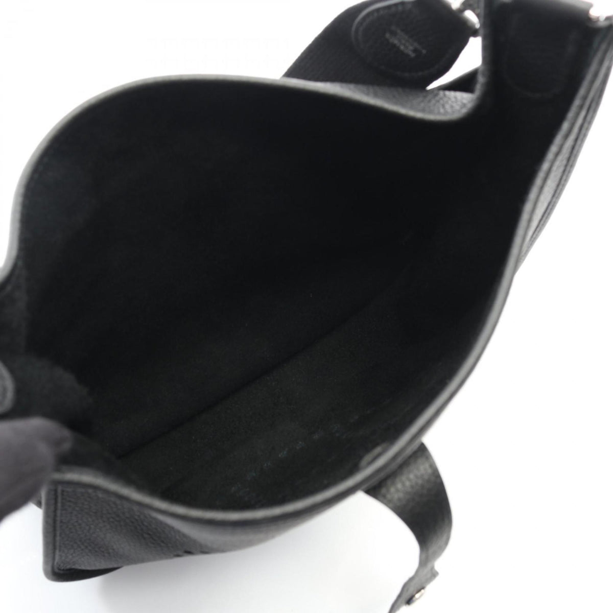 Hermes Black Taurillon Clemence Leather Leather Shoulder Bag (Pre-Owned)