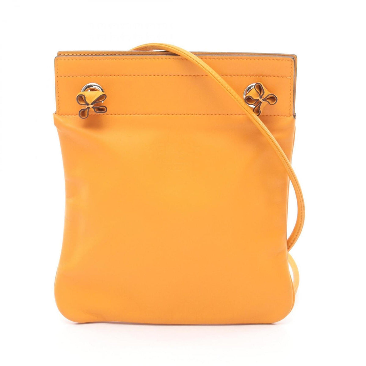 Hermes Orange Swift Leather Handbag Shoulder Bag (Pre-Owned)