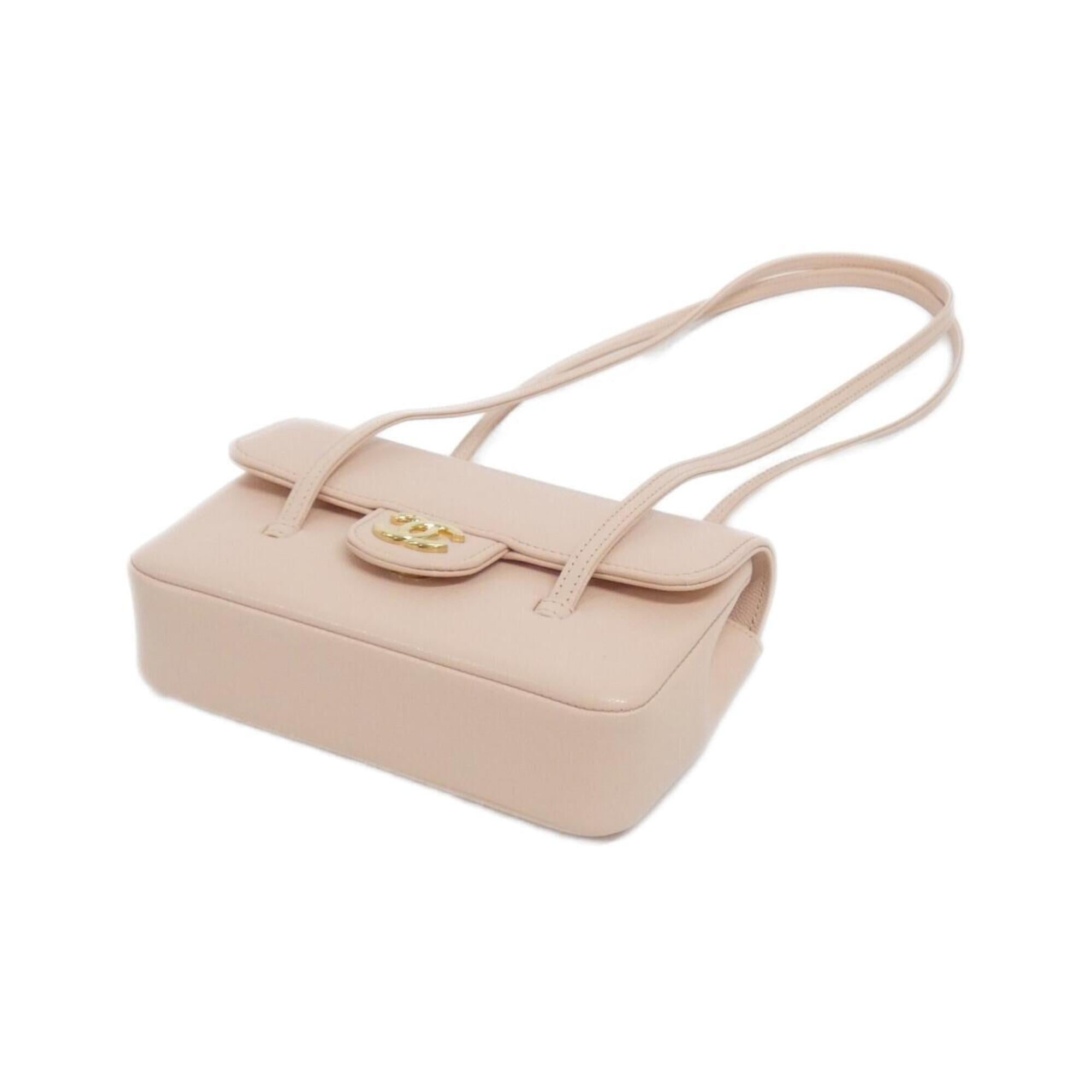 Chanel Pink Grained Calfskin Shoulder Bag (Pre-Owned)