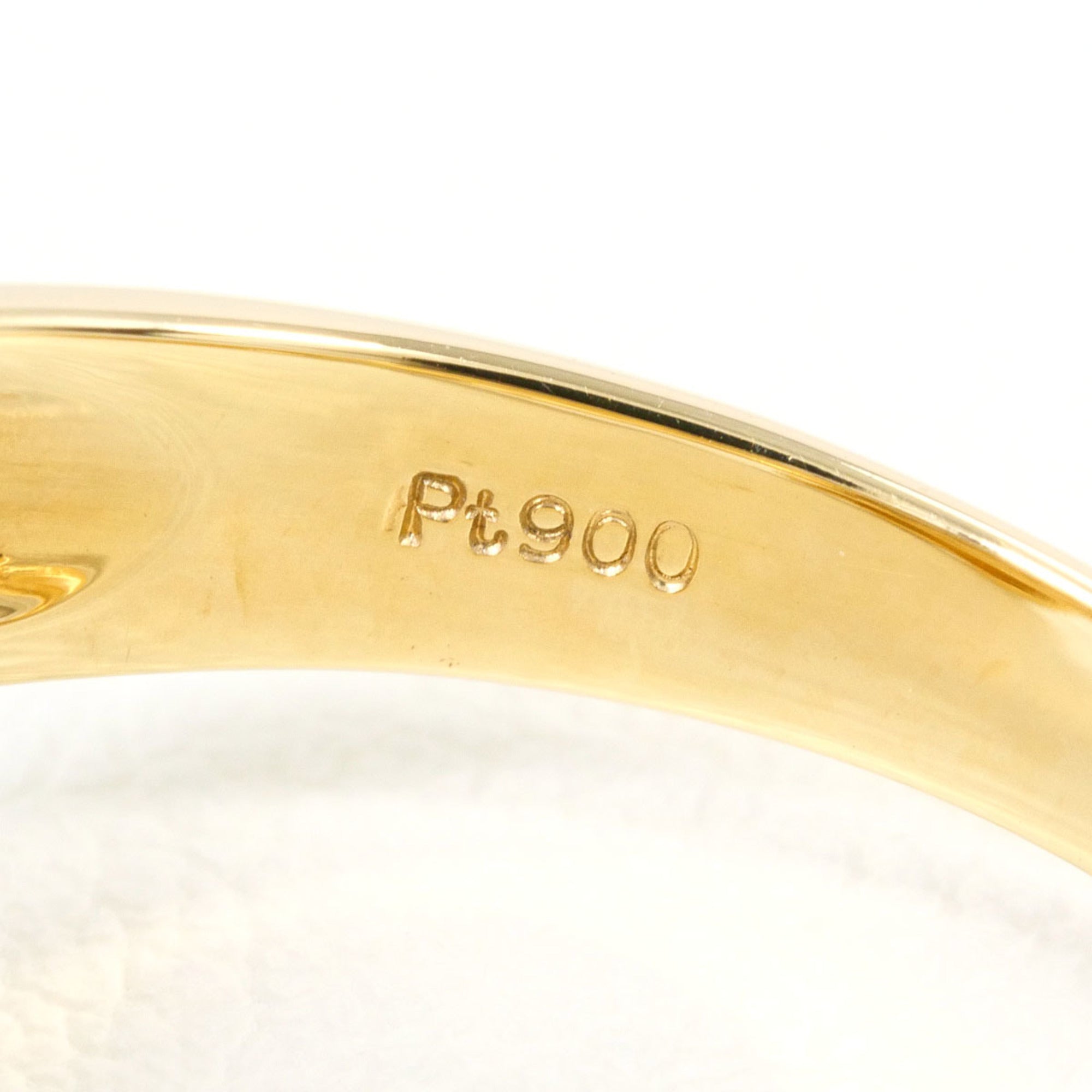 Unbranded Platinum Yellow Gold Yellow Gold (18K) Platinum 900 Band Ring (Pre-Owned)