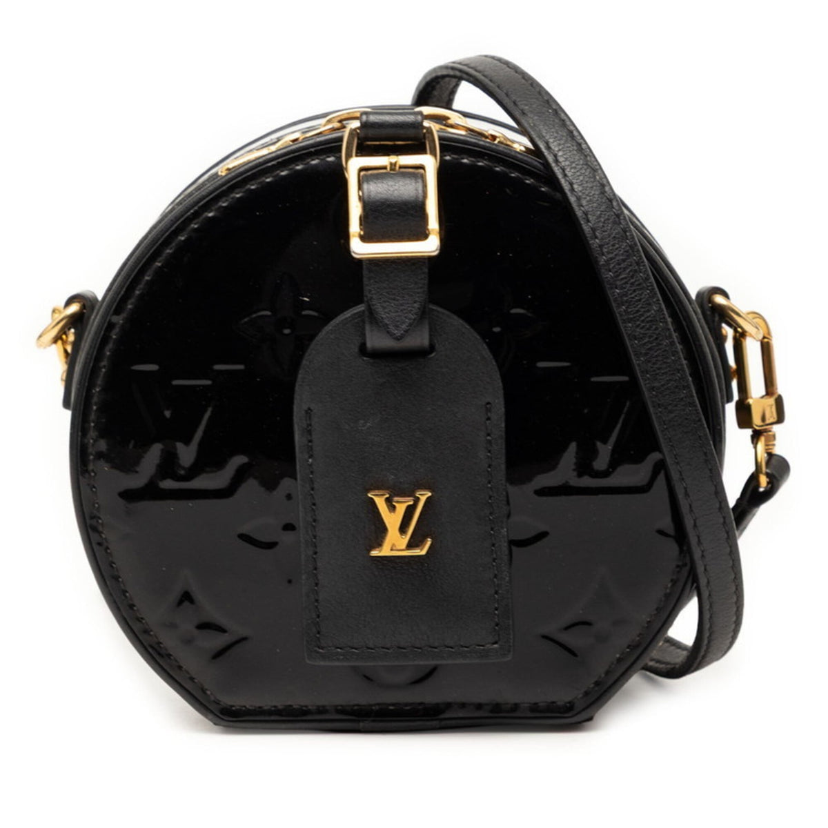 Louis Vuitton Black Monogram Noir Patent Leather Shoulder Bag (Pre-Owned)