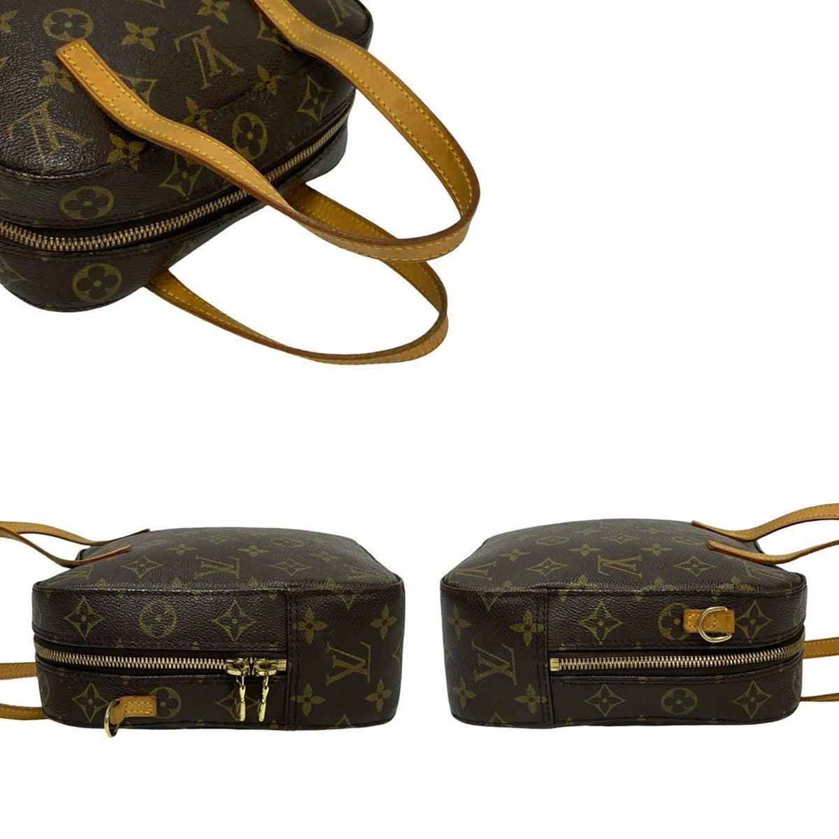 Louis Vuitton Brown Leather Pvc Shoulder Bag (Pre-Owned)