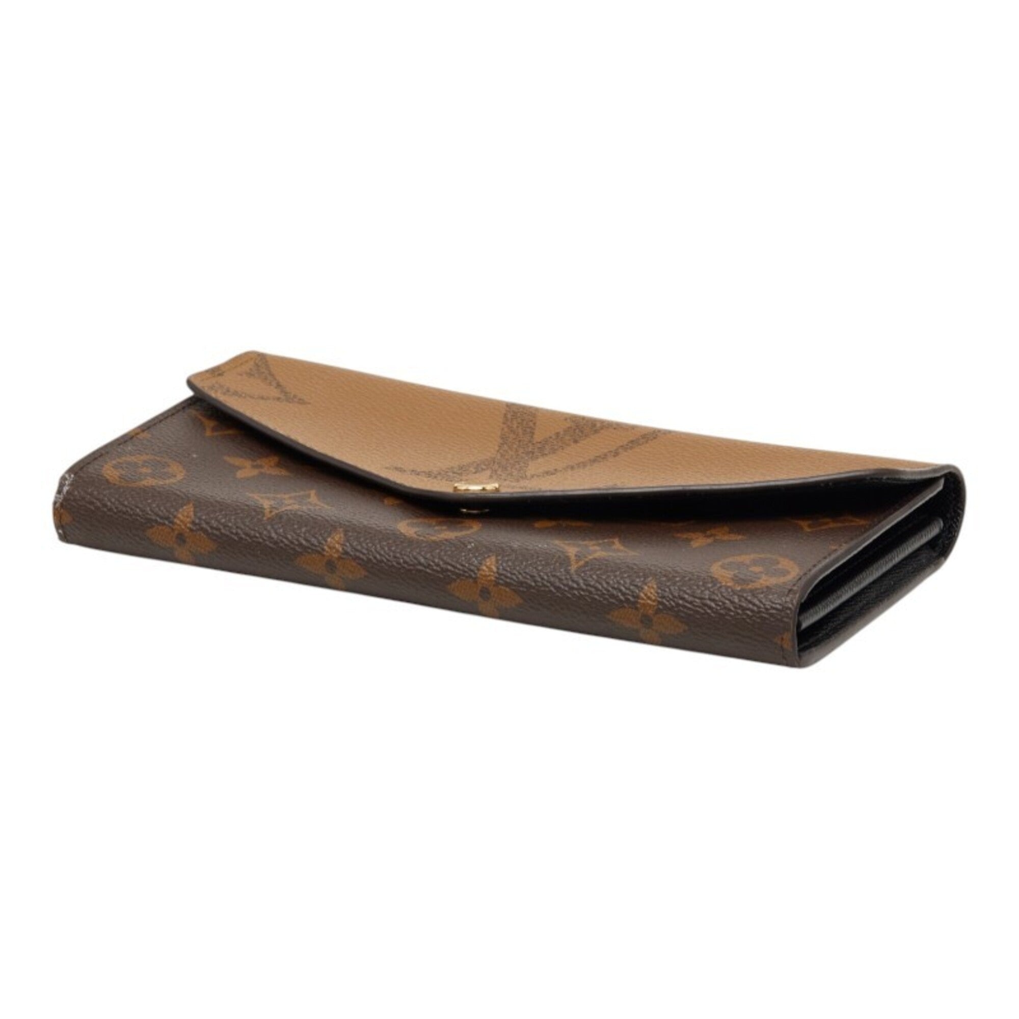 Louis Vuitton Monogram Brown Pvc Leather Long Wallet (Bi-Fold) (Pre-Owned)