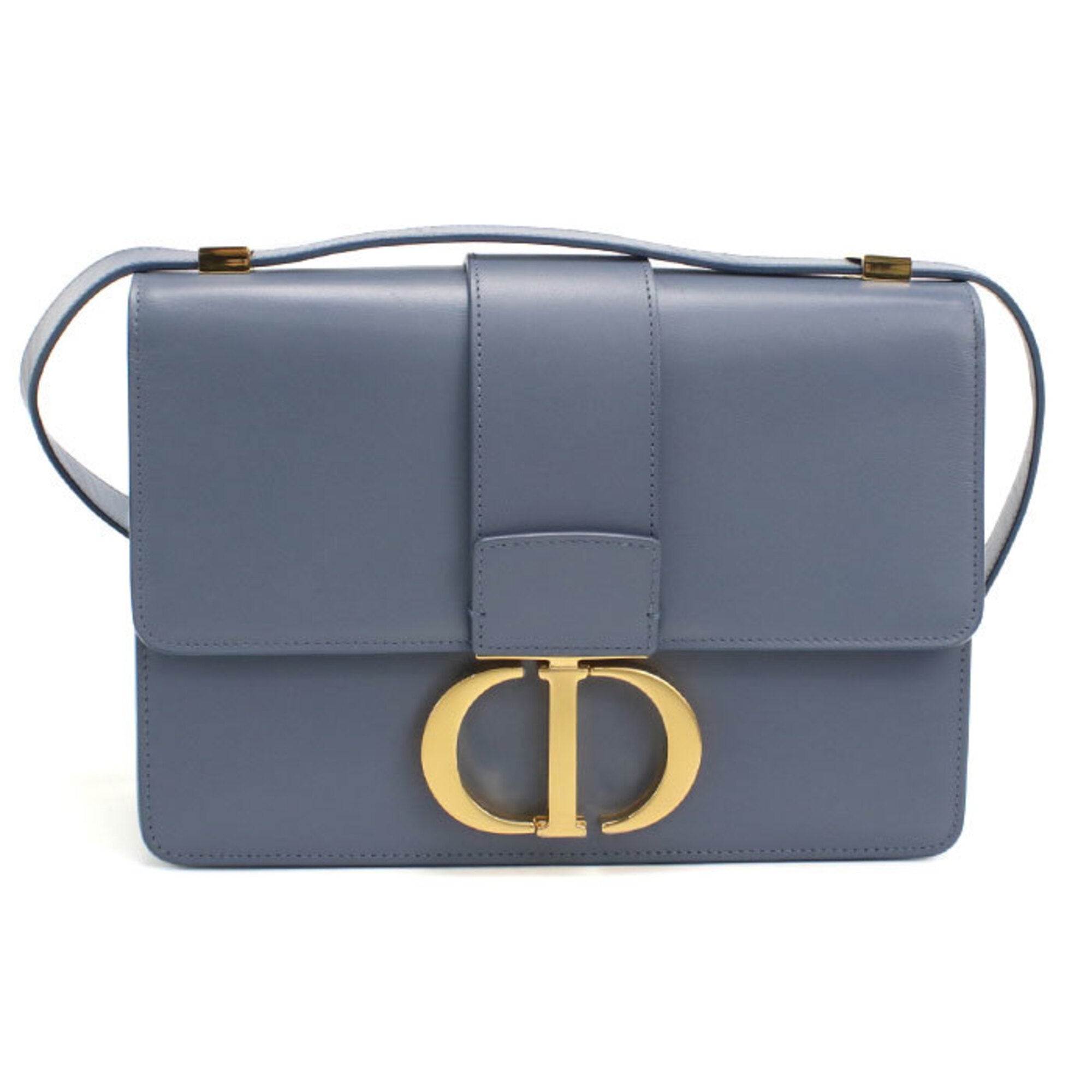 Christian Dior Blue Leather Shoulder Bag (Pre-Owned)