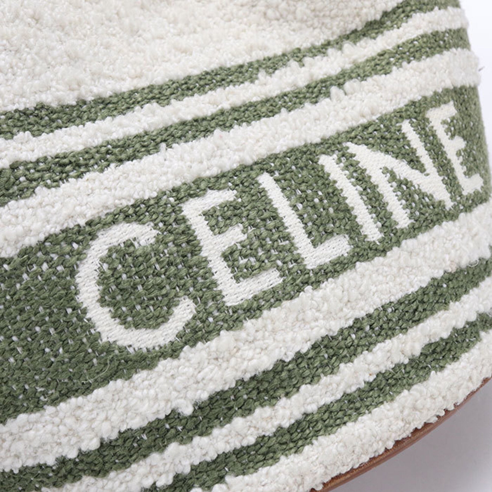 Celine White Pile Fabric Handbag (Pre-Owned)