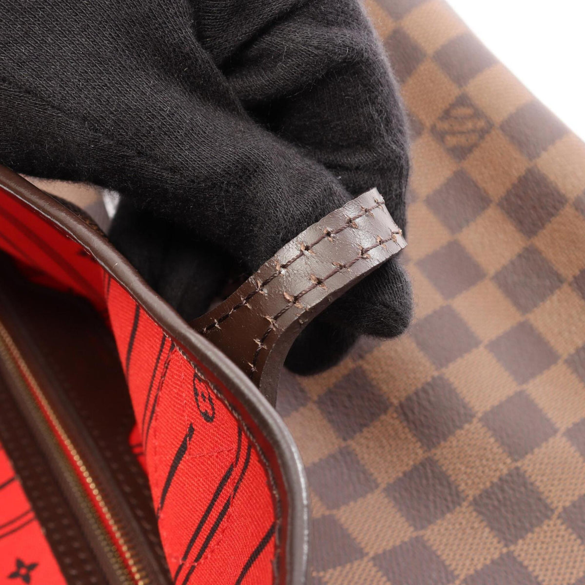 Louis Vuitton Brown Ebene Coated Canvas Pvc Damier Canvas Leather Handbag Tote Bag (Pre-Owned)