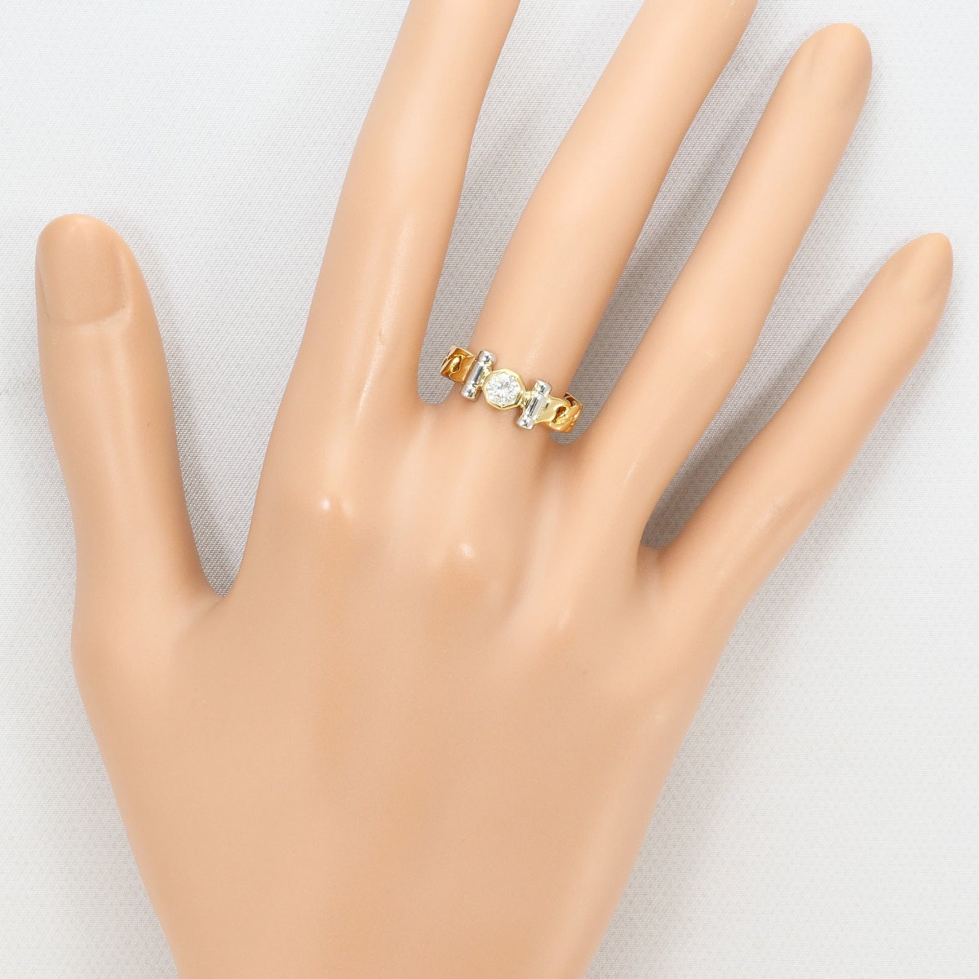 Unbranded Platinum Yellow Gold Yellow Gold (18K) Platinum 900 Band Ring (Pre-Owned)