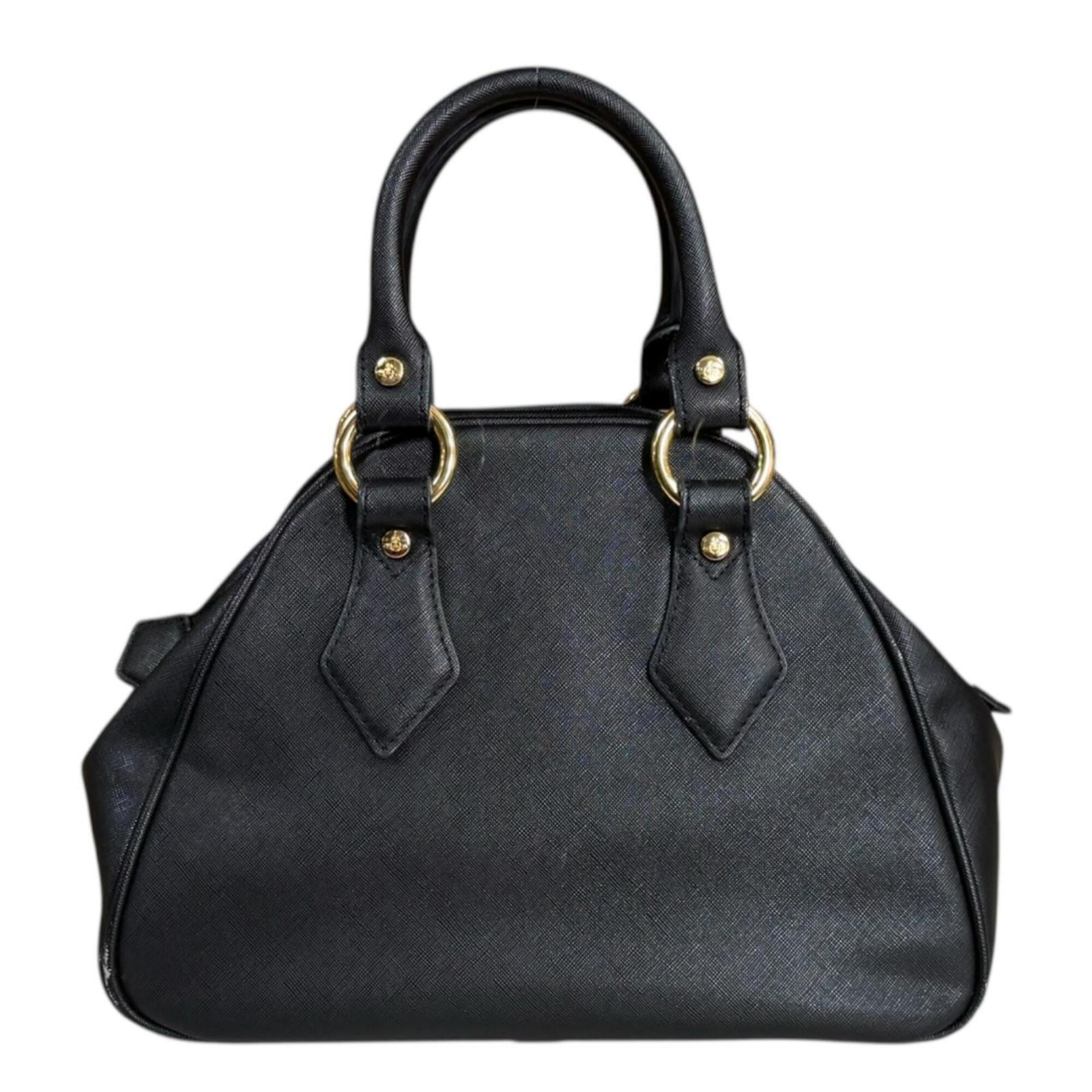 Vivienne Westwood Black Leather Handbag (Pre-Owned)
