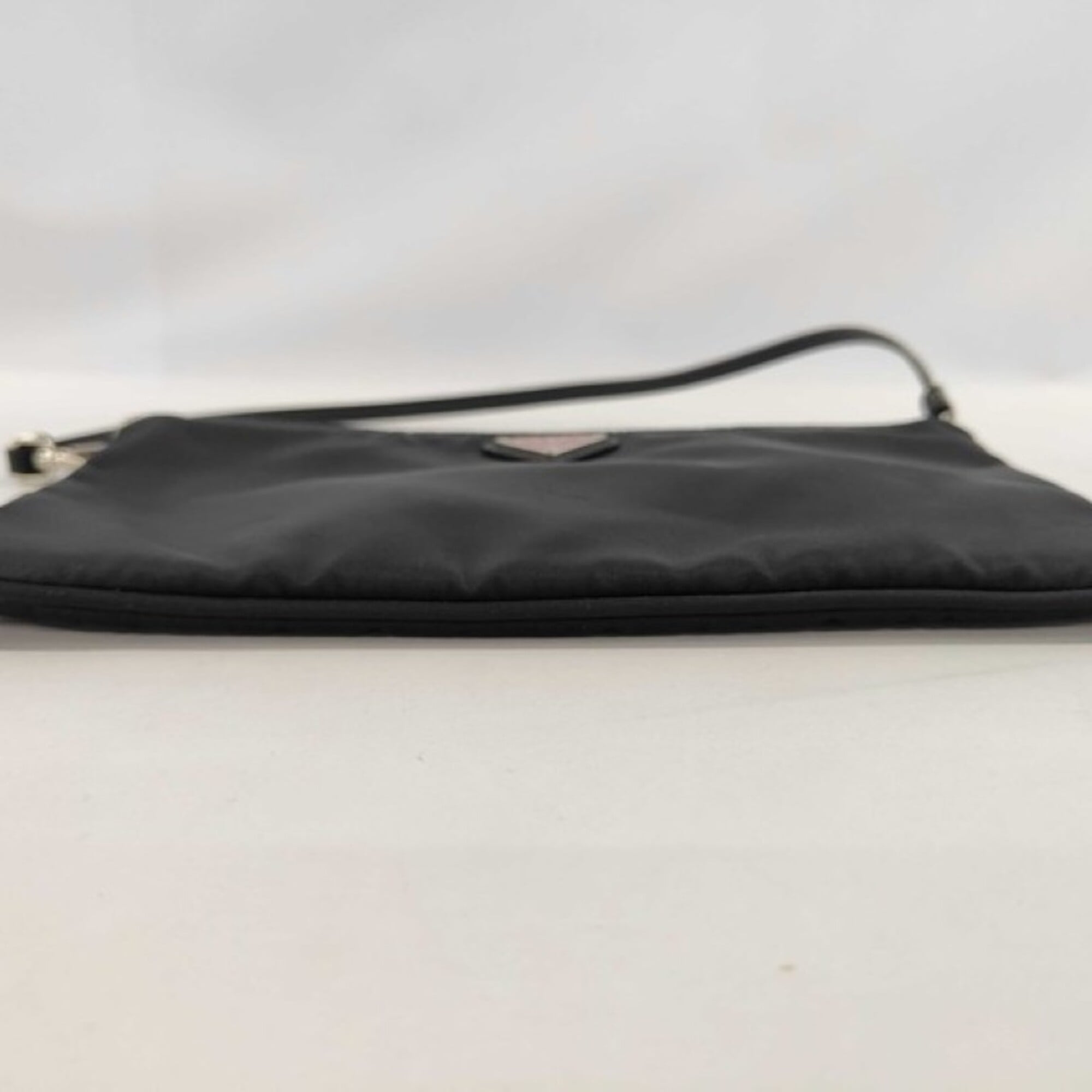 Prada Black White Nylon Clutch Bag (Pre-Owned)