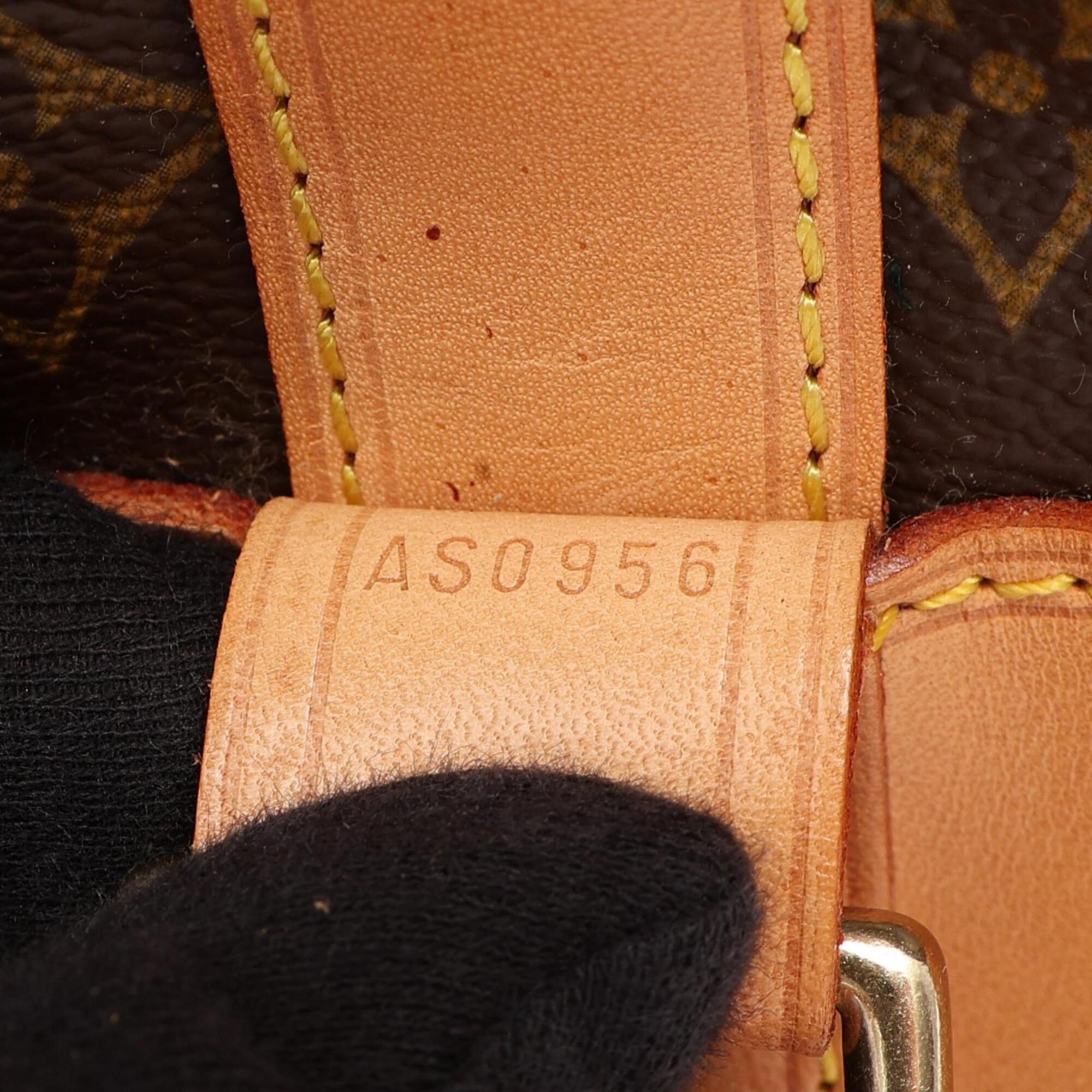 Louis Vuitton Brown Monogram Coated Canvas Leather Handbag Shoulder Bag (Pre-Owned)