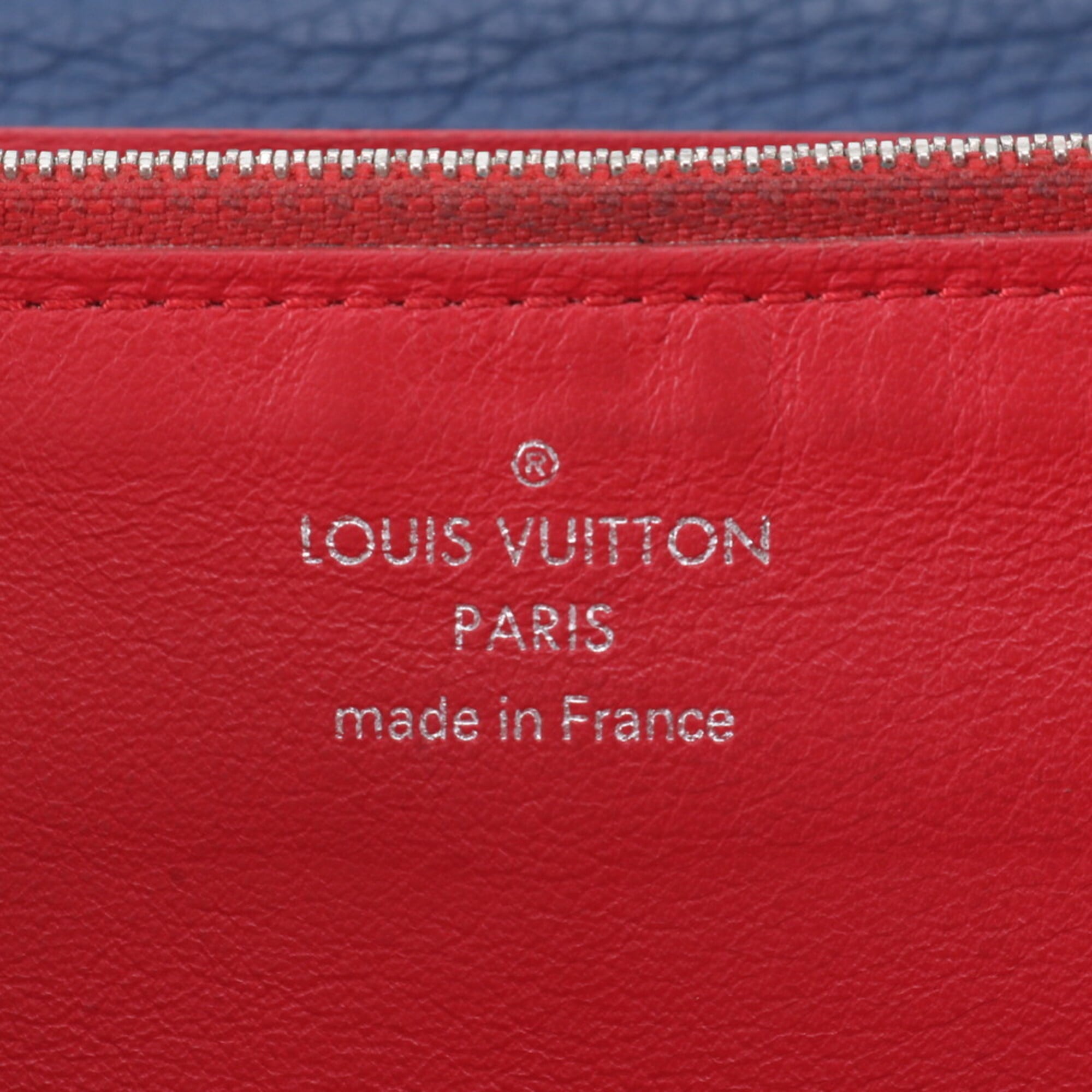 Louis Vuitton Navy Blue Leather Coin Purse/Coin Case (Pre-Owned)