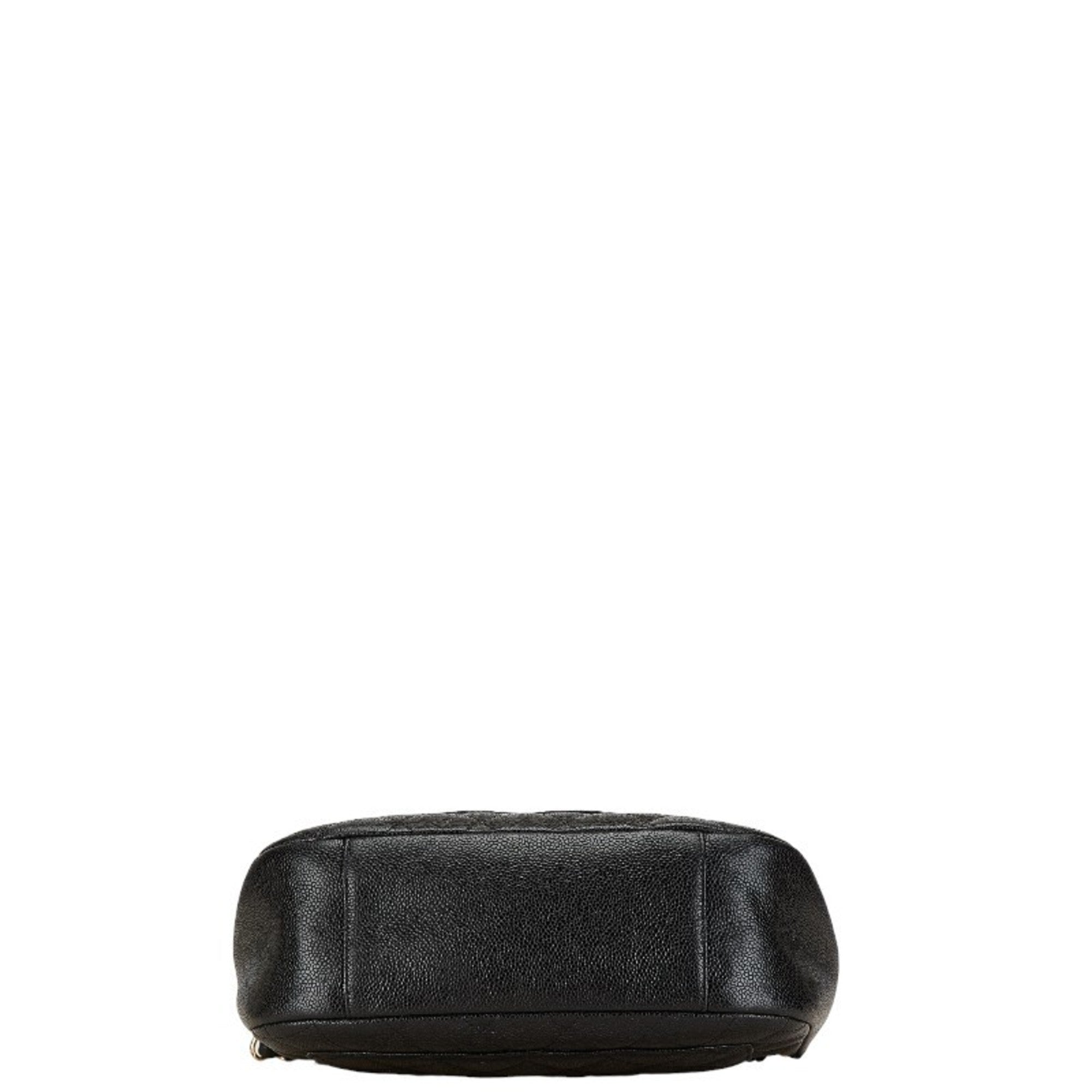 Chanel Black Grained Calfskin Shoulder Bag (Pre-Owned)