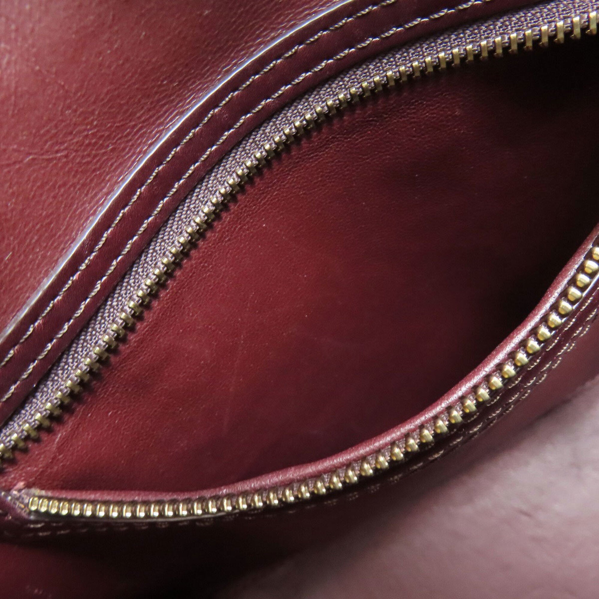 Celine Black Bordeaux Brown Leather Tote Bag (Pre-Owned)