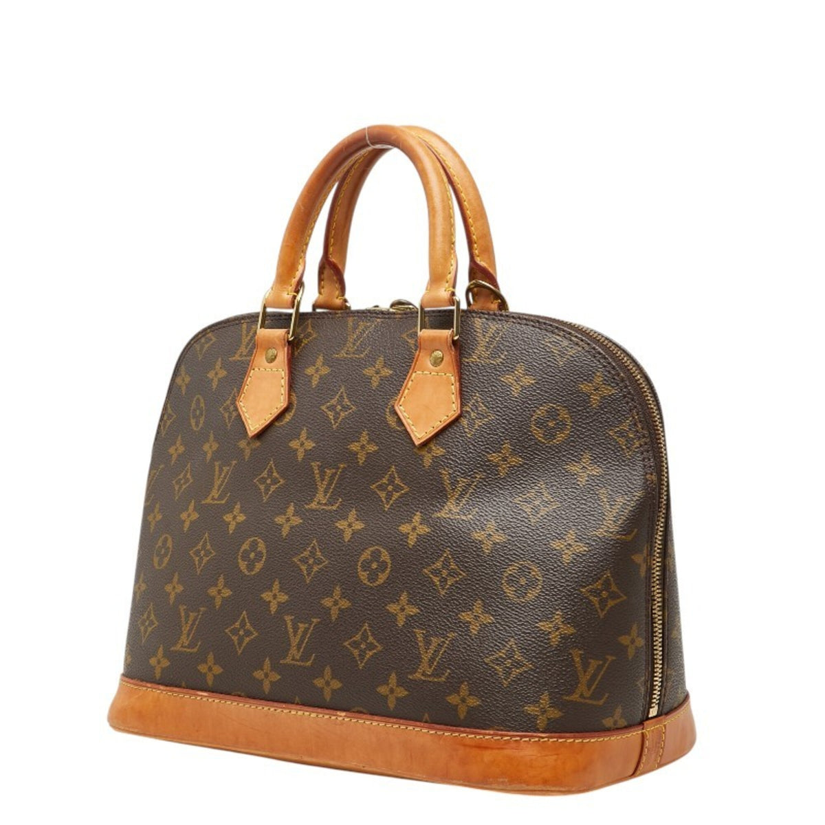 Louis Vuitton Brown Pvc Leather Handbag (Pre-Owned)
