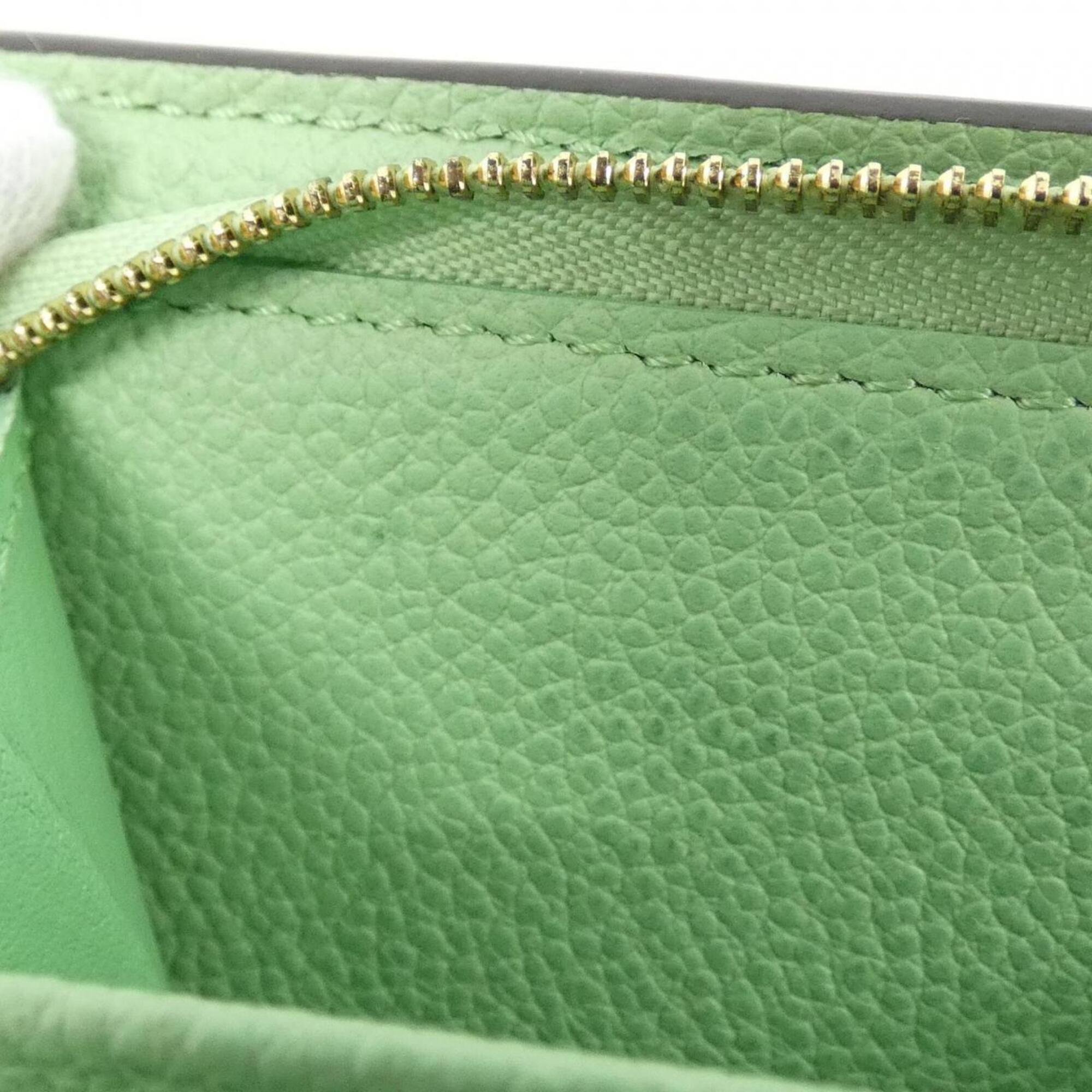 Louis Vuitton Green Leather Wallet (Bi-Fold) (Pre-Owned)