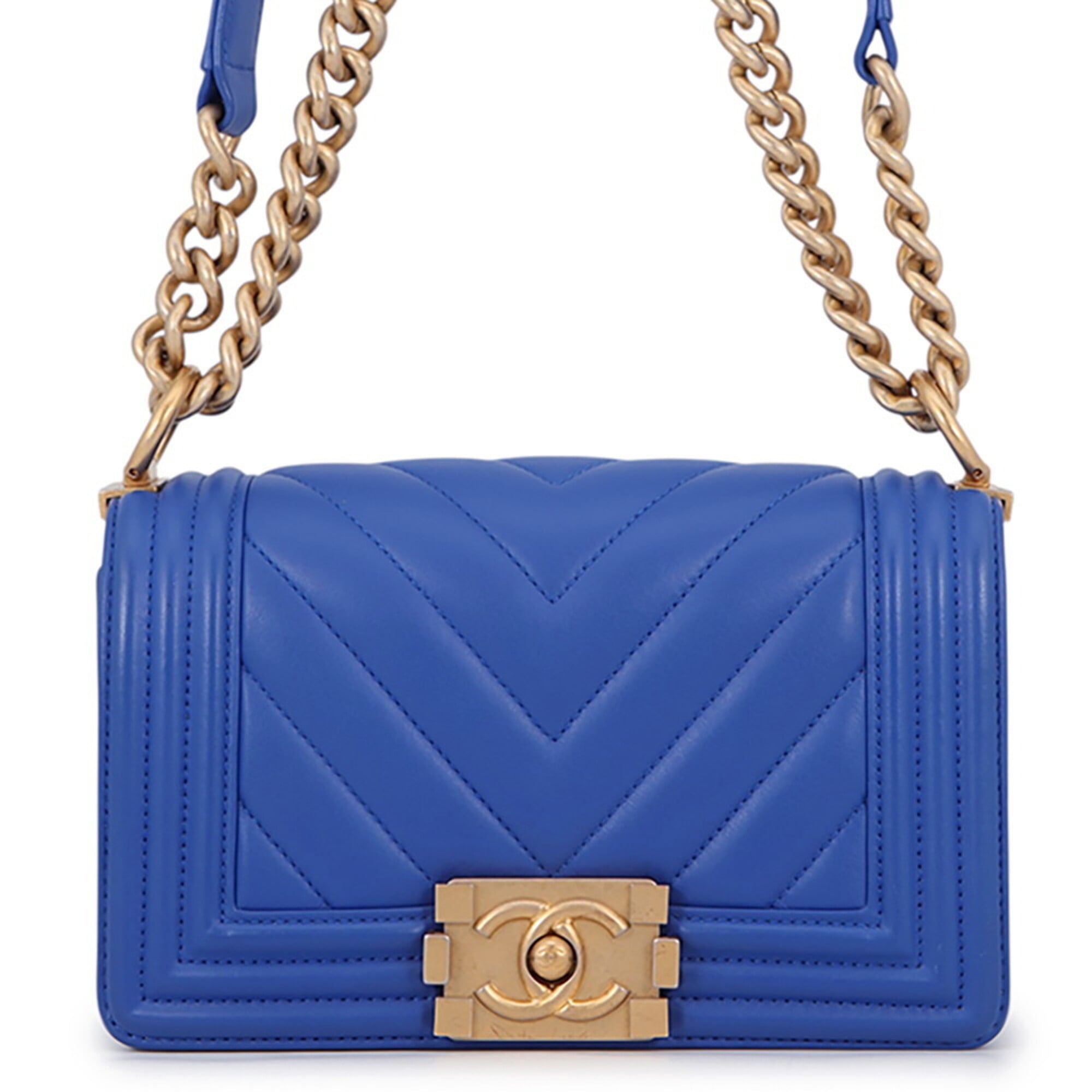 Chanel Blue Handbag Shoulder Bag (Pre-Owned)