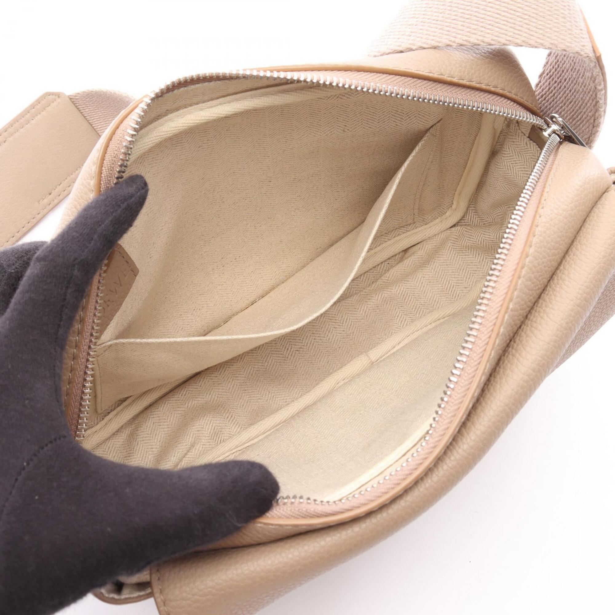 Loewe Beige Leather Handbag Messenger Bag Shoulder Bag (Pre-Owned)