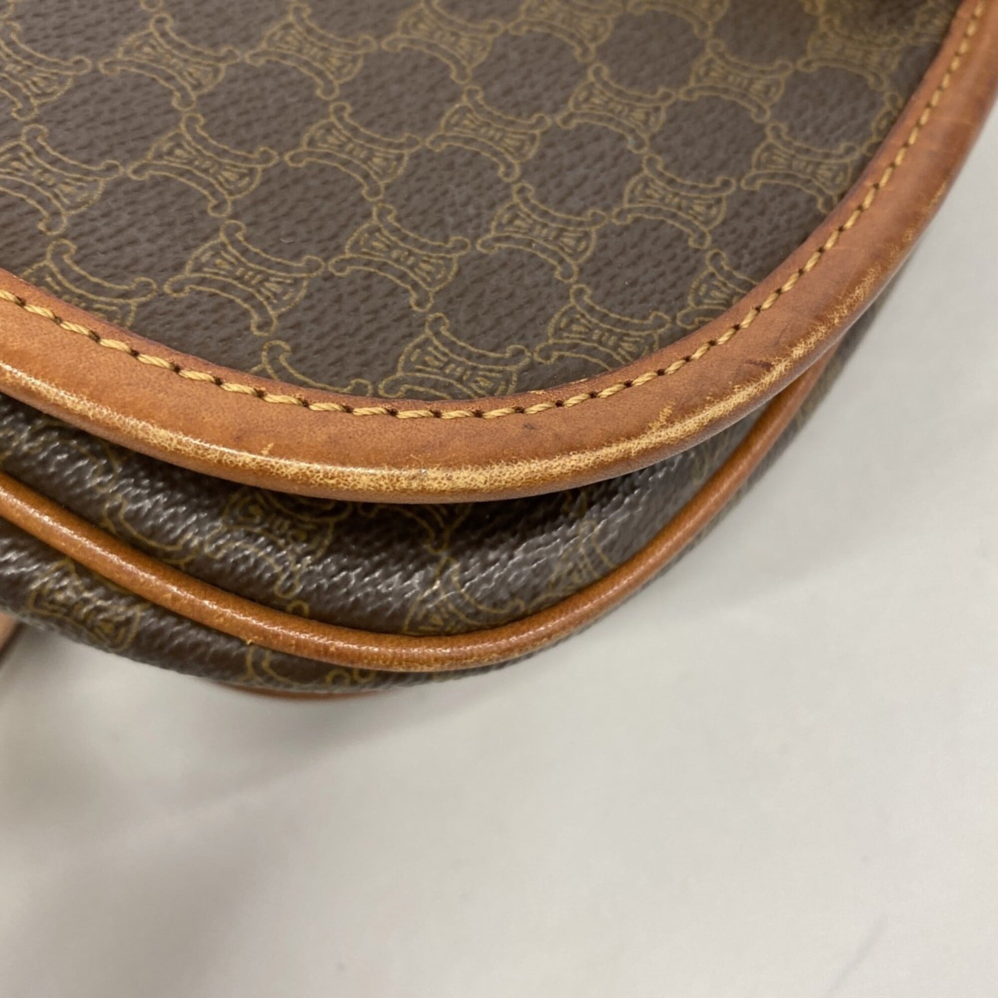 Celine Brown Pvc Shoulder Bag (Pre-Owned)