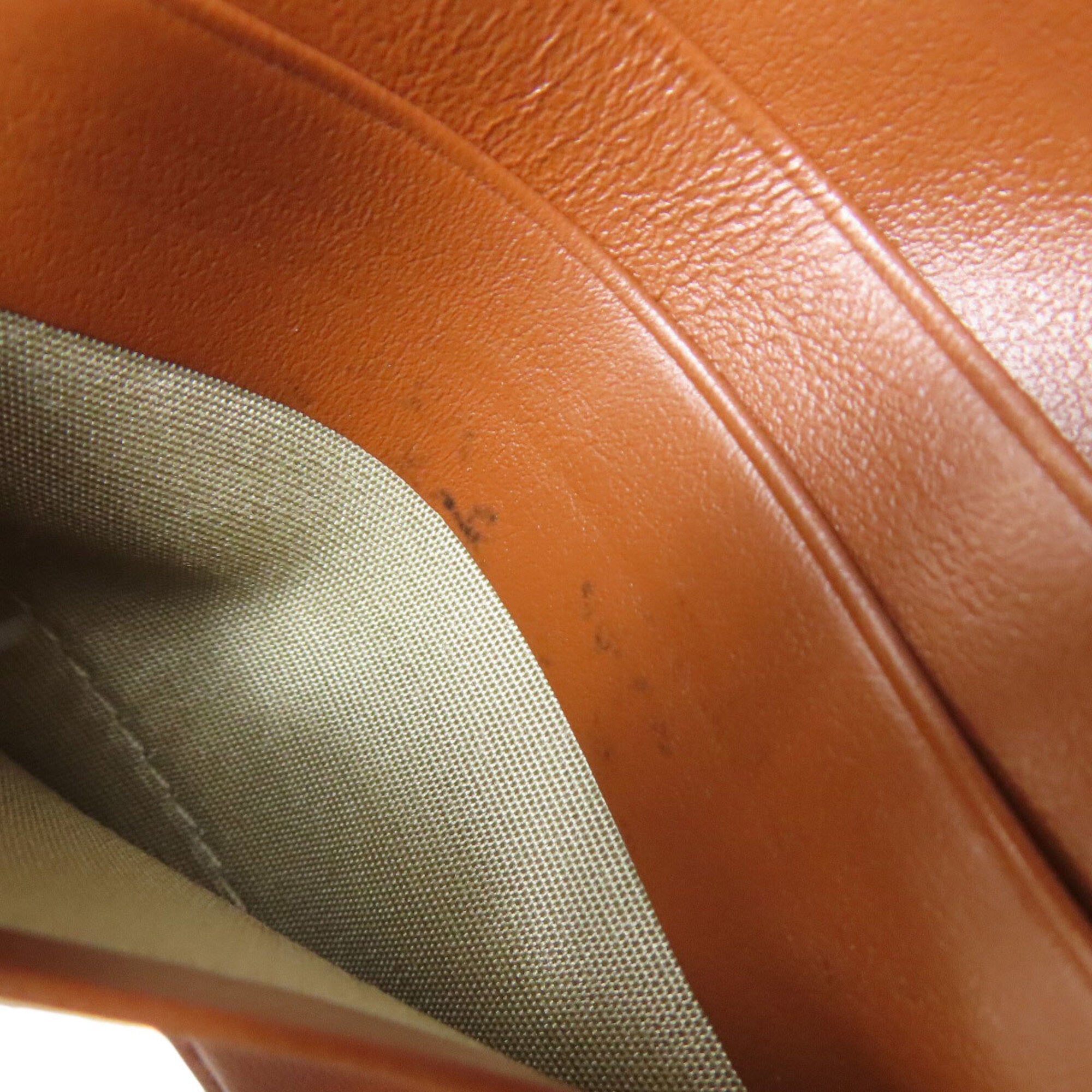 Celine Brown Canvas Leather Wallet (Tri-Fold) (Pre-Owned)