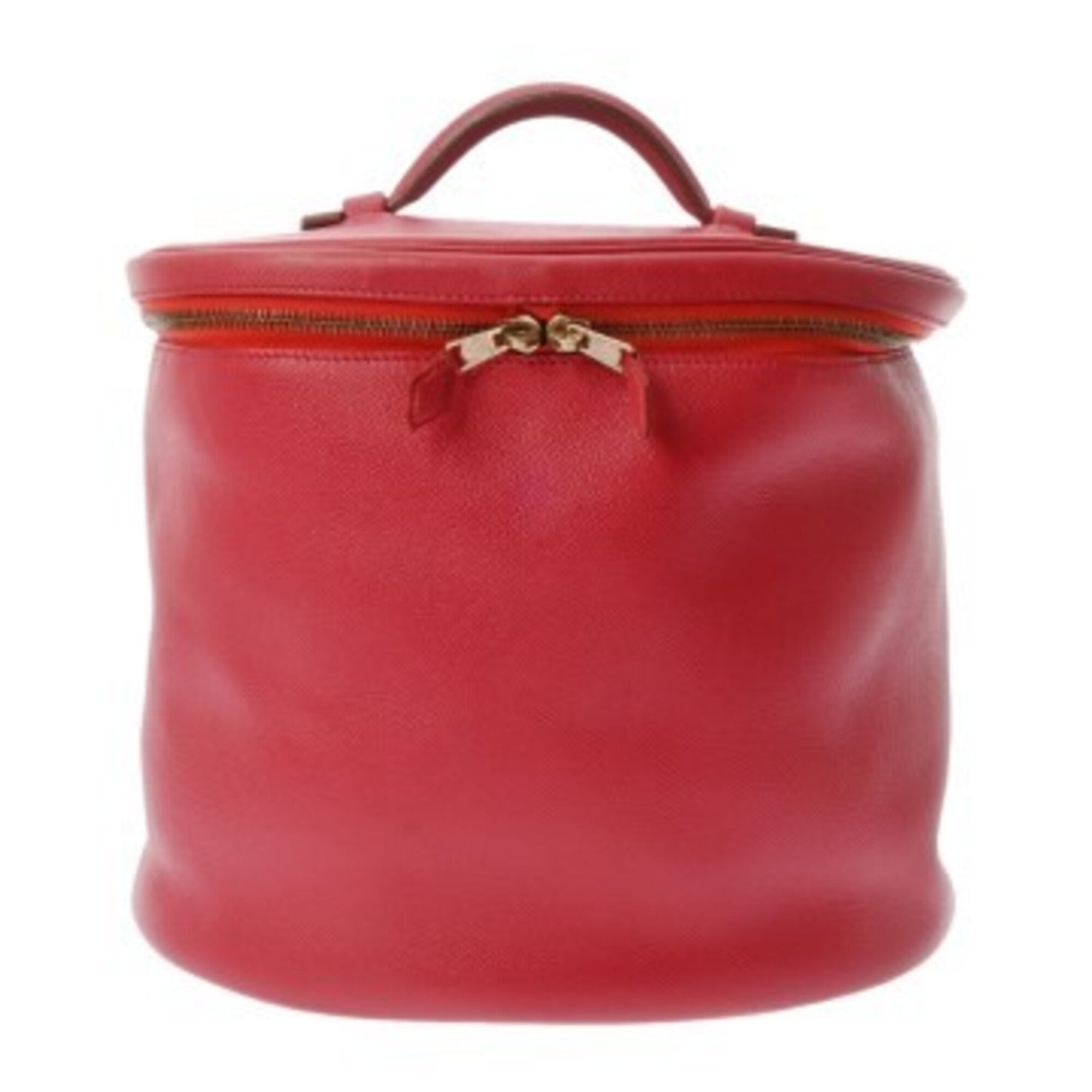 Hermes Rouge Vif Courchevel Leather Vanity Bag (Pre-Owned)