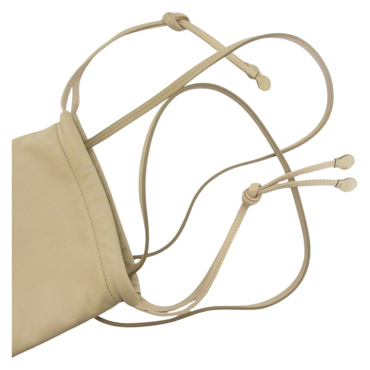 Burberry Beige Leather Pochette Pouch (Pre-Owned)