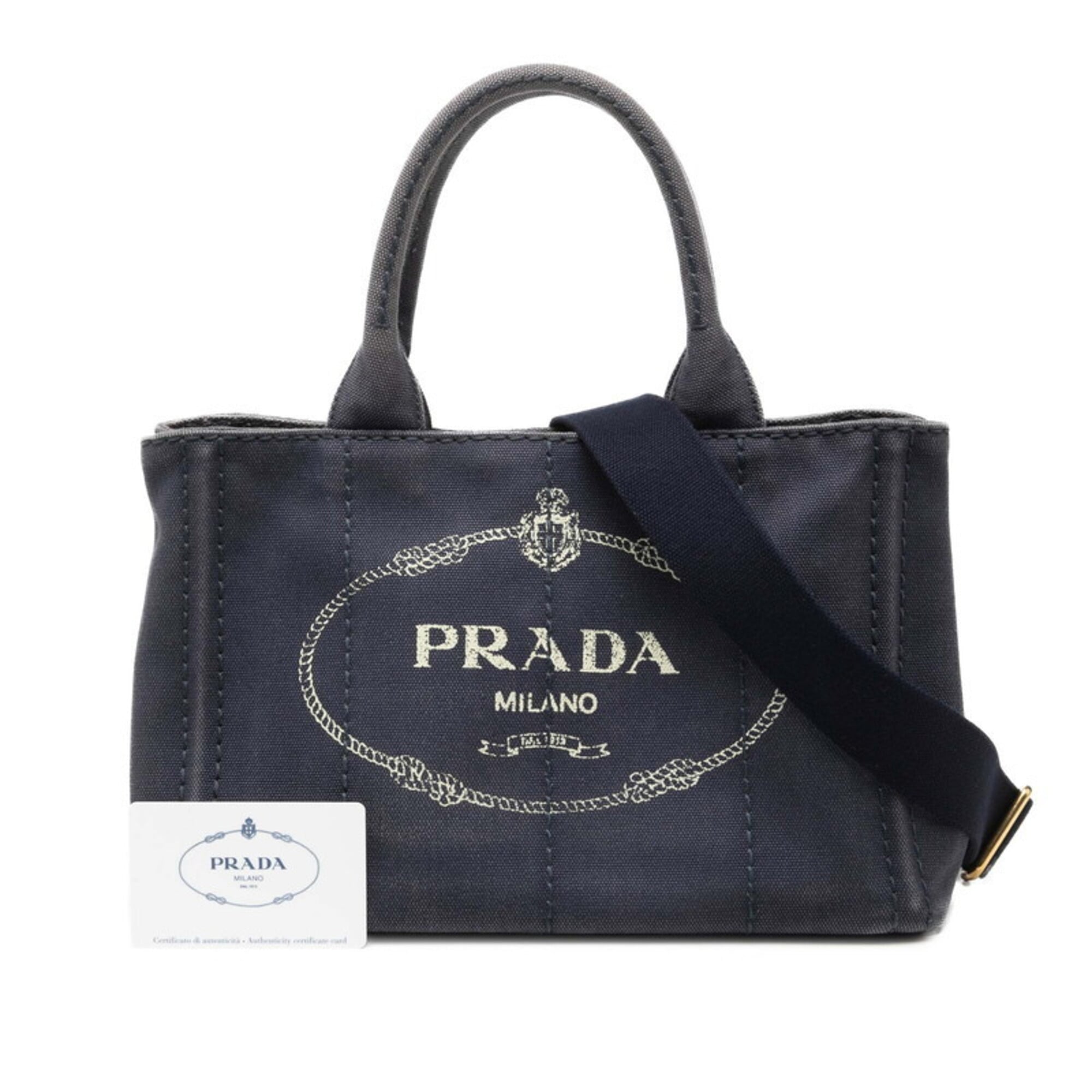 Prada Canapa Pink Canvas Handbag Shoulder Bag (Pre-Owned)