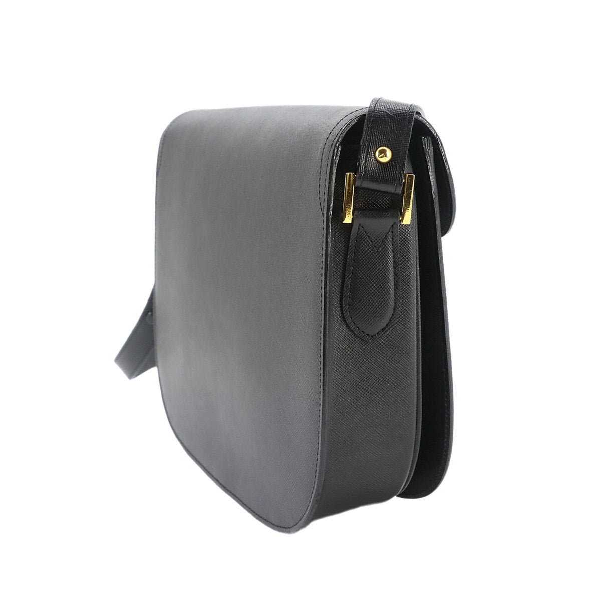 Yves Saint Laurent Black Leather Shoulder Bag (Pre-Owned)