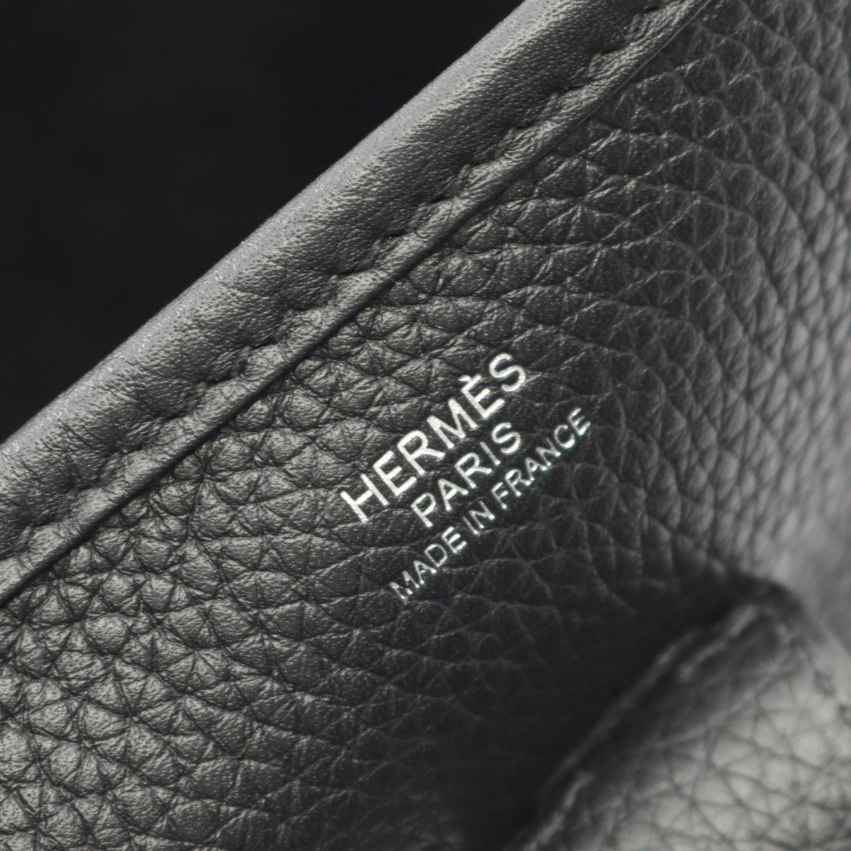 Hermes Black Taurillon Clemence Leather Leather Shoulder Bag (Pre-Owned)