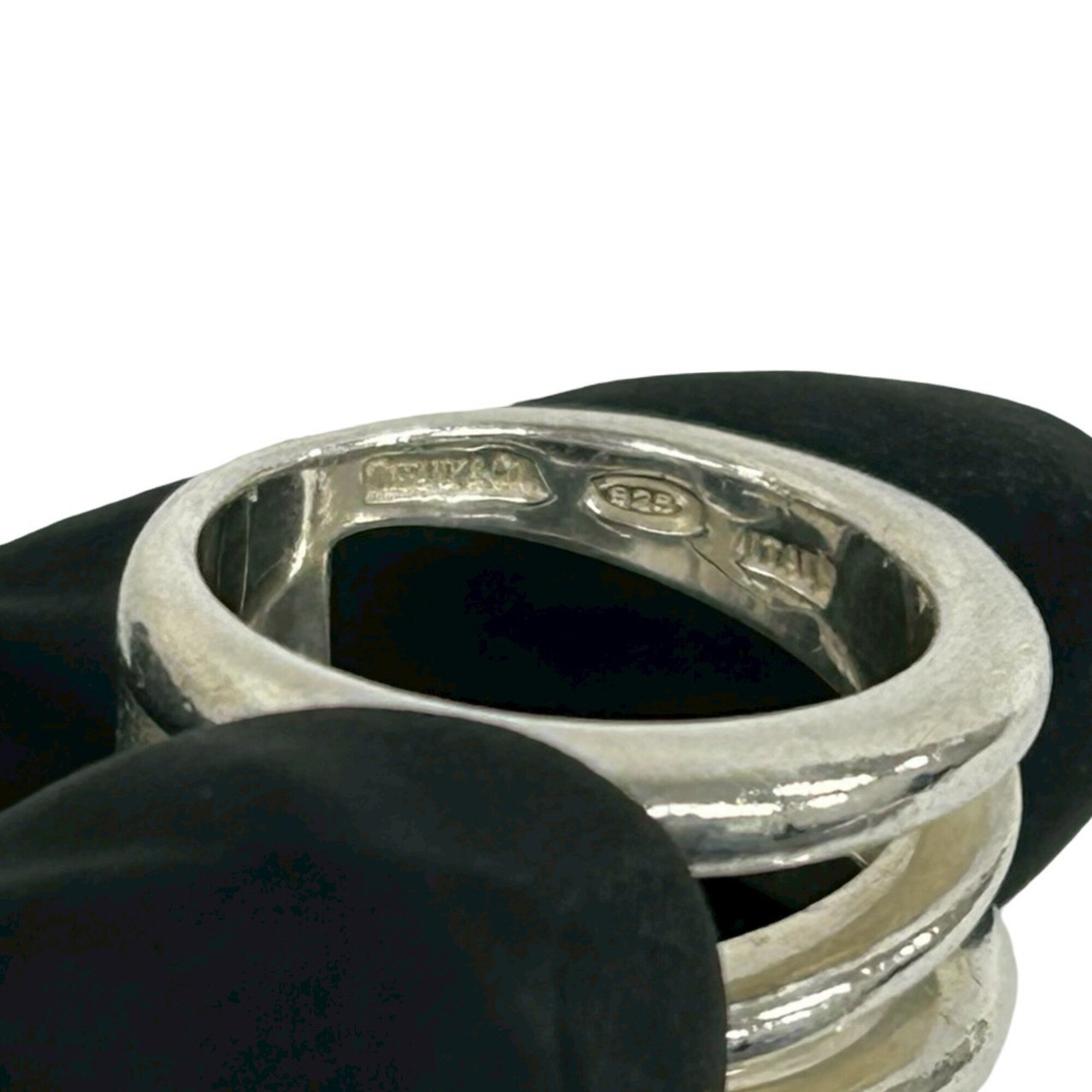 Tiffany Silver Silver 925 Band Ring (Pre-Owned)