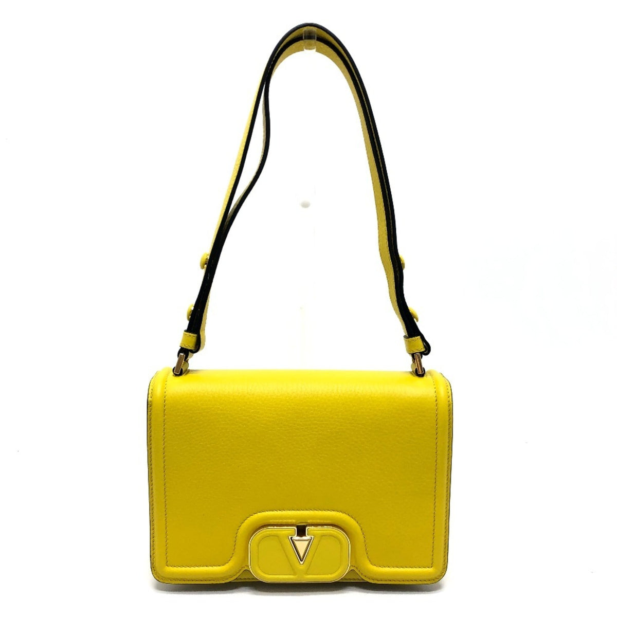 Valentino Yellow Leather Shoulder Bag (Pre-Owned)