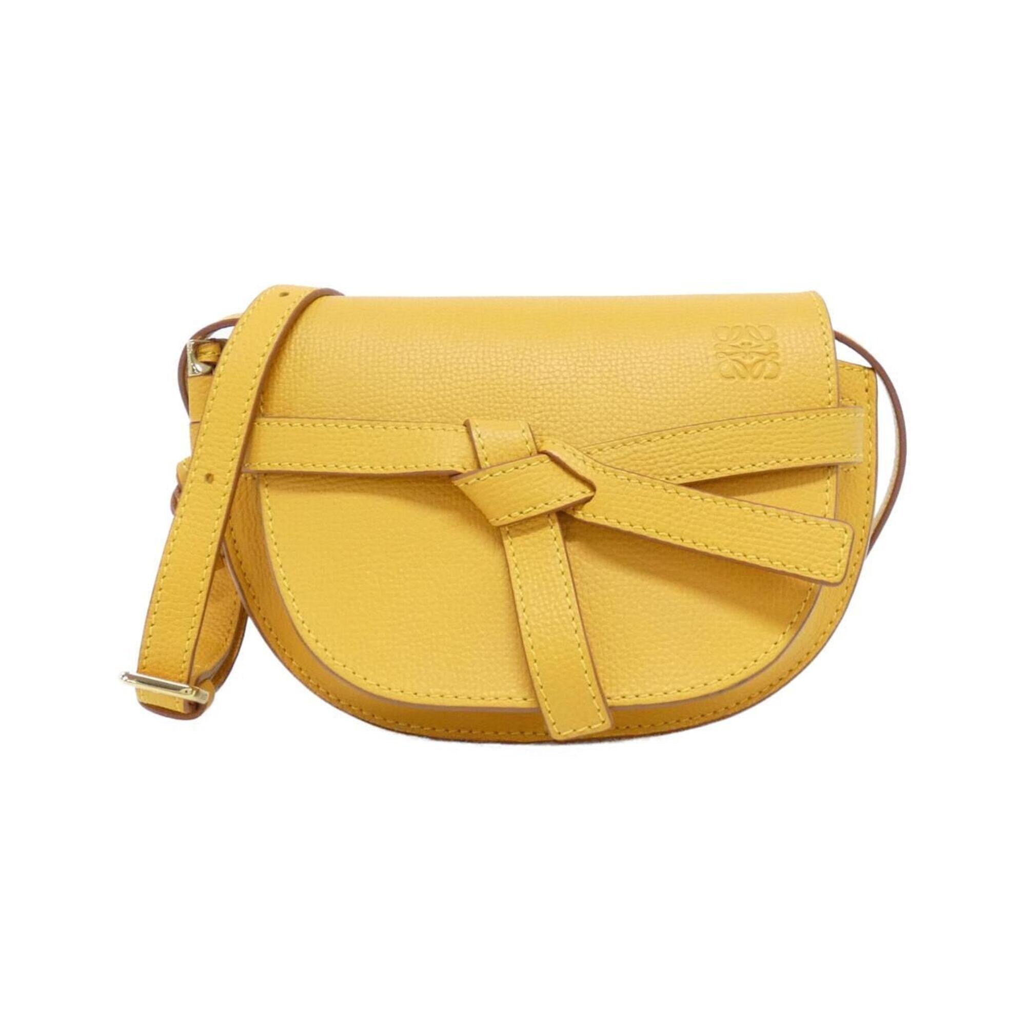 Loewe Yellow Leather Shoulder Bag (Pre-Owned)