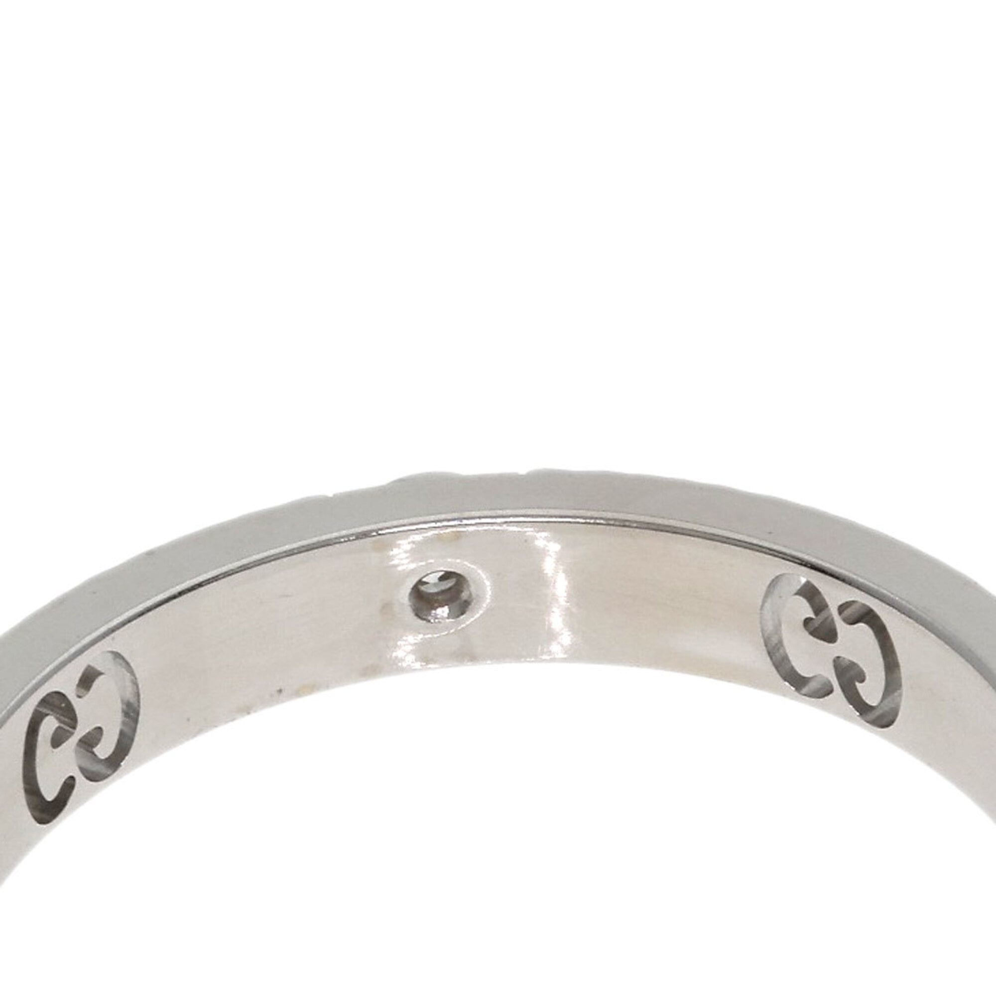 Gucci Icon White Gold (18K) Band Ring (Pre-Owned)