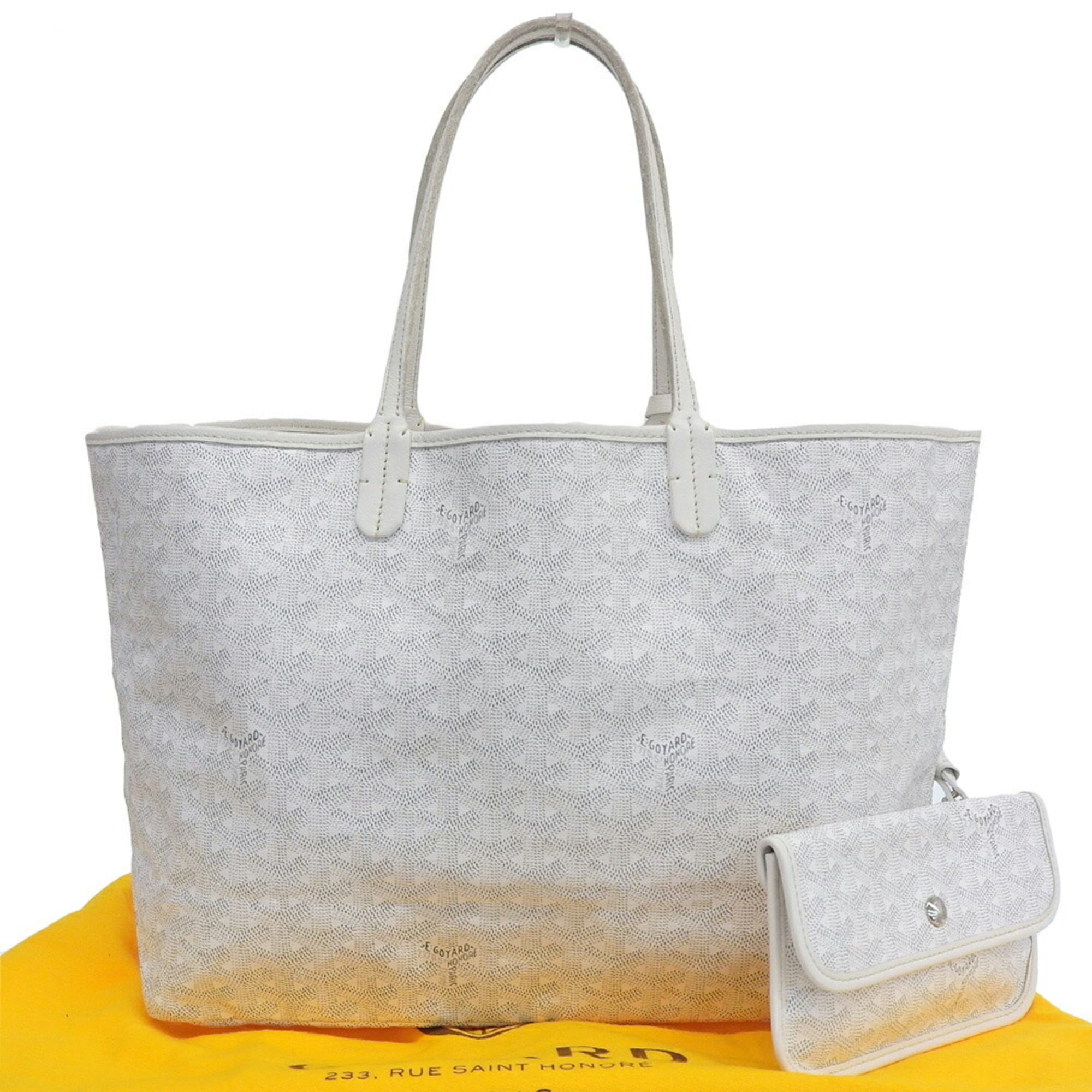 Goyard White Pvc Tote Bag (Pre-Owned)