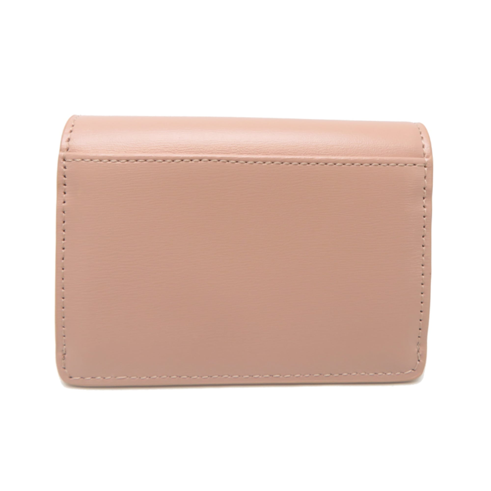 Celine Beige Leather Card Wallet (Pre-Owned)