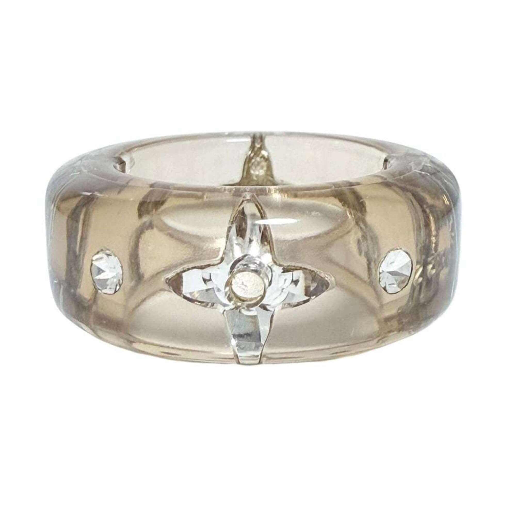 Louis Vuitton Resin Rhinestone Band Ring (Pre-Owned)