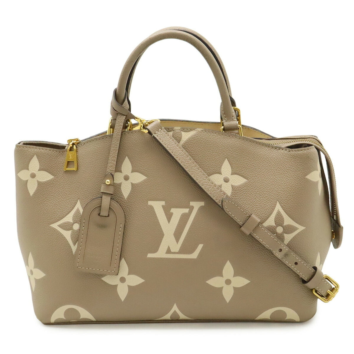 Louis Vuitton Beige Tourterelle Monogram Canvas Pvc Coated Canvas Handbag Shoulder Bag (Pre-Owned)