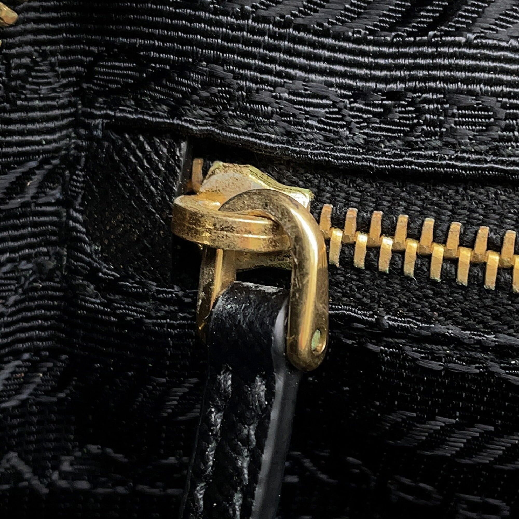 Prada Black Denim Handbag Pouch (Pre-Owned)