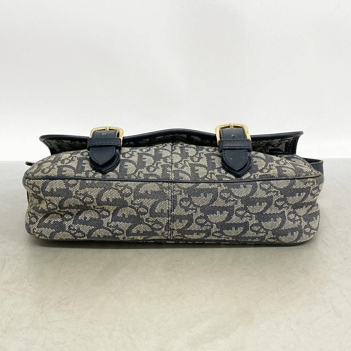 Christian Dior Navy Canvas Shoulder Bag (Pre-Owned)