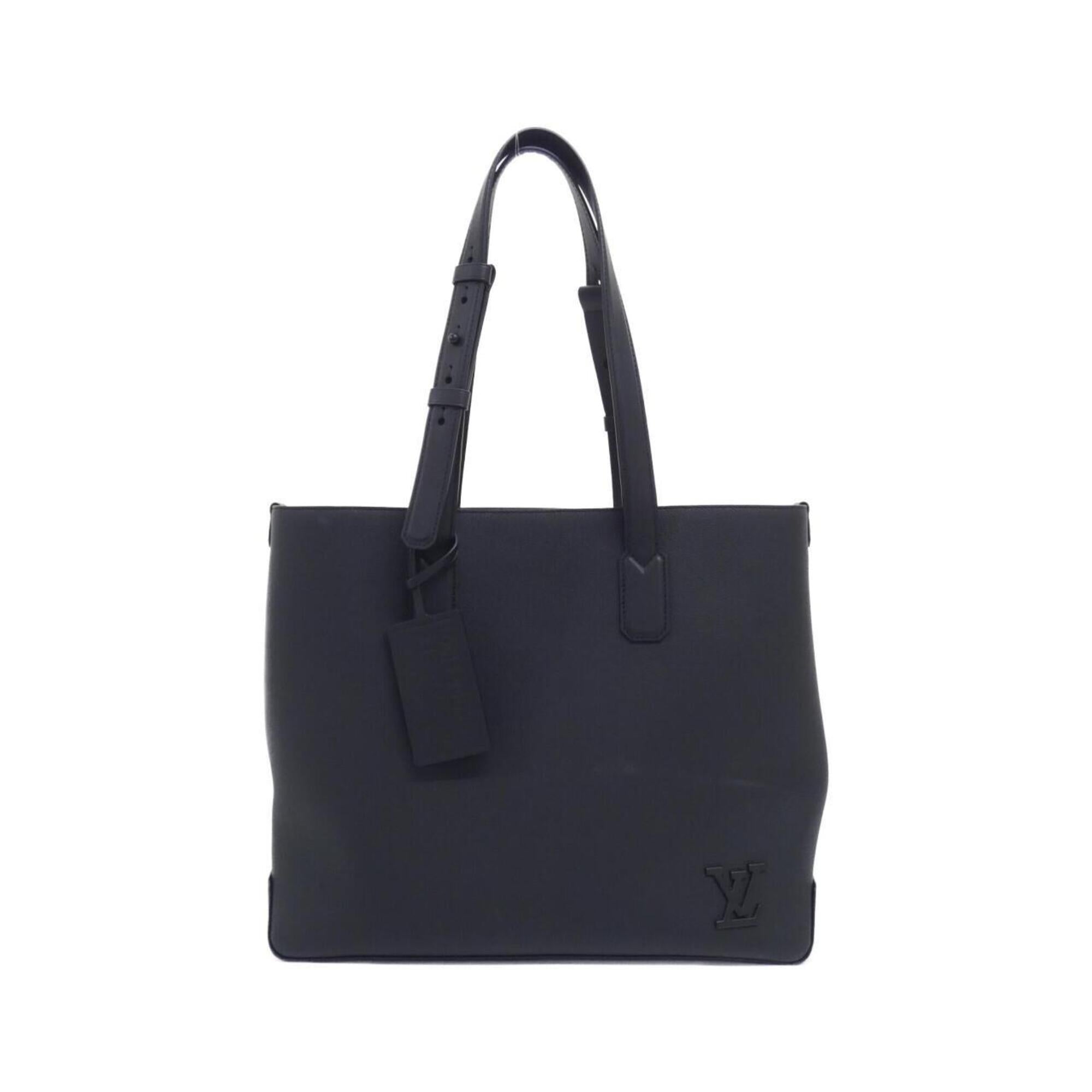 Louis Vuitton Black Leather Handbag (Pre-Owned)