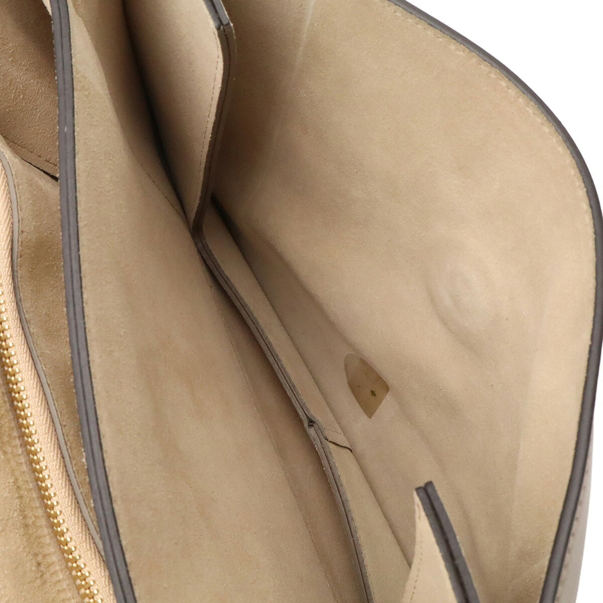 Chloé Grayish Leather Suede Pochette Shoulder Bag (Pre-Owned)