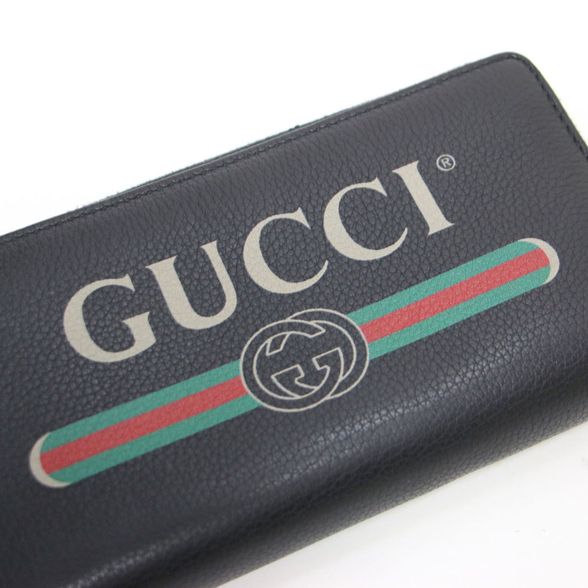 Gucci Black Leather Long Wallet (Bi-Fold) (Pre-Owned)