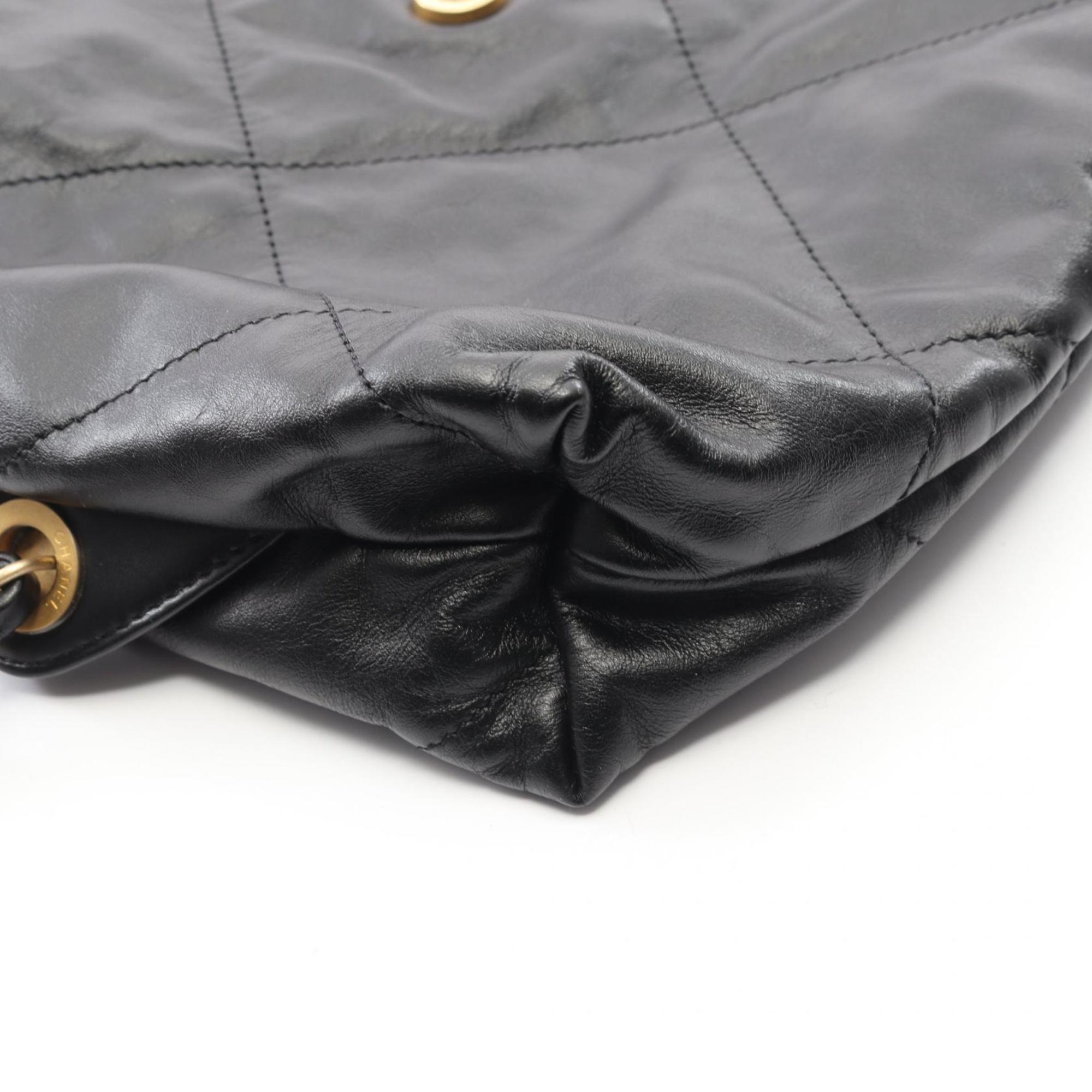 Chanel Black Leather Backpack (Pre-Owned)