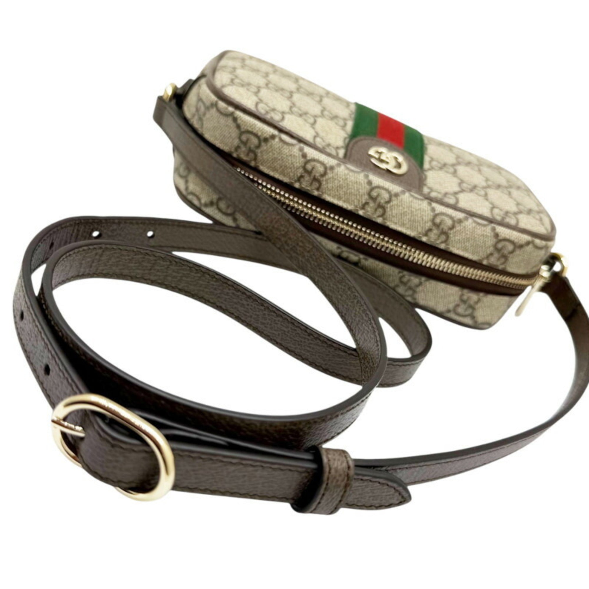 Gucci Beige Gg Canvas Shoulder Bag (Pre-Owned)