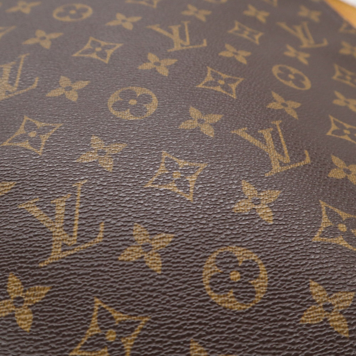 Louis Vuitton Monogram Beige Brown Coated Canvas Leather Shoulder Bag (Pre-Owned)