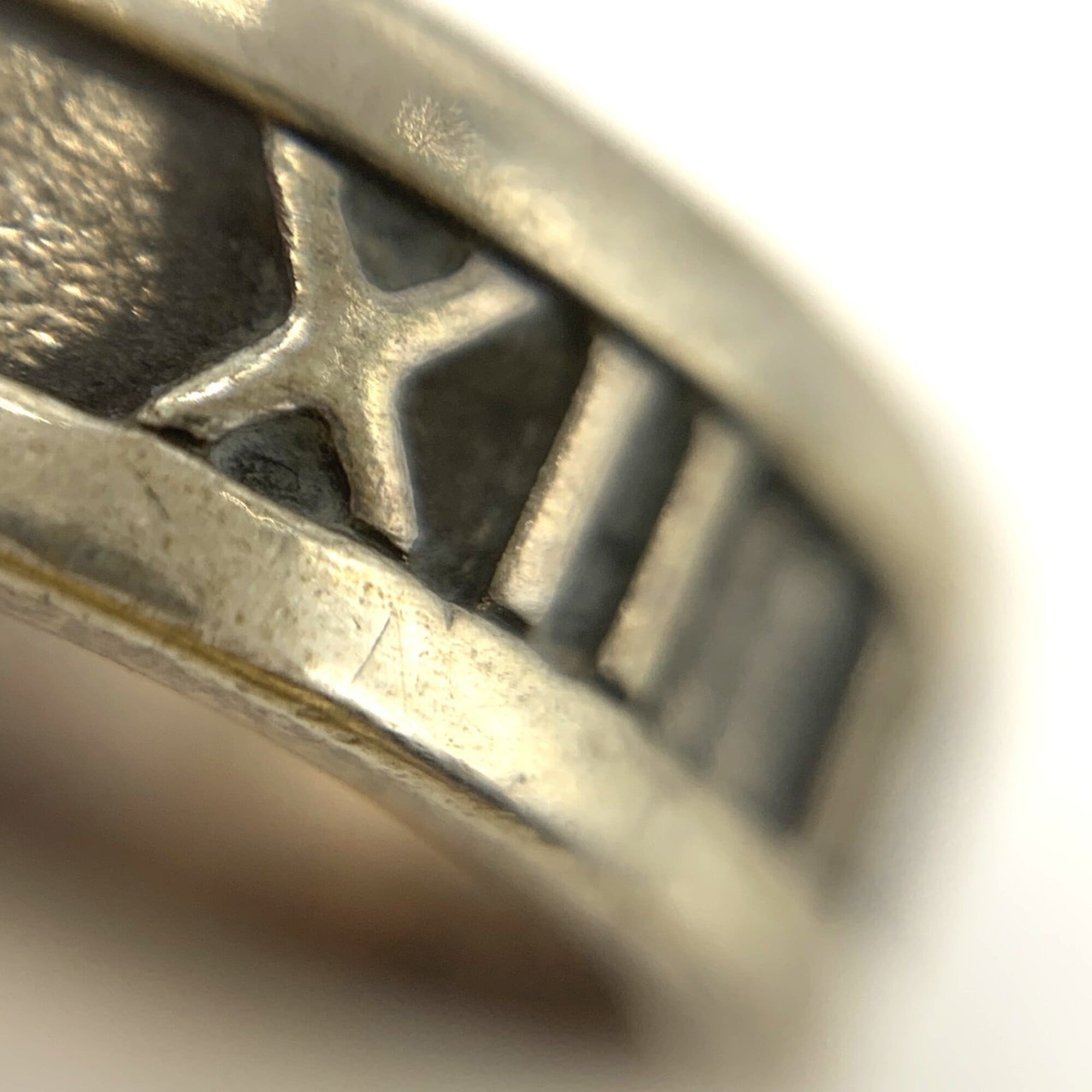 Tiffany Atlas Silver 925 Band Ring (Pre-Owned)