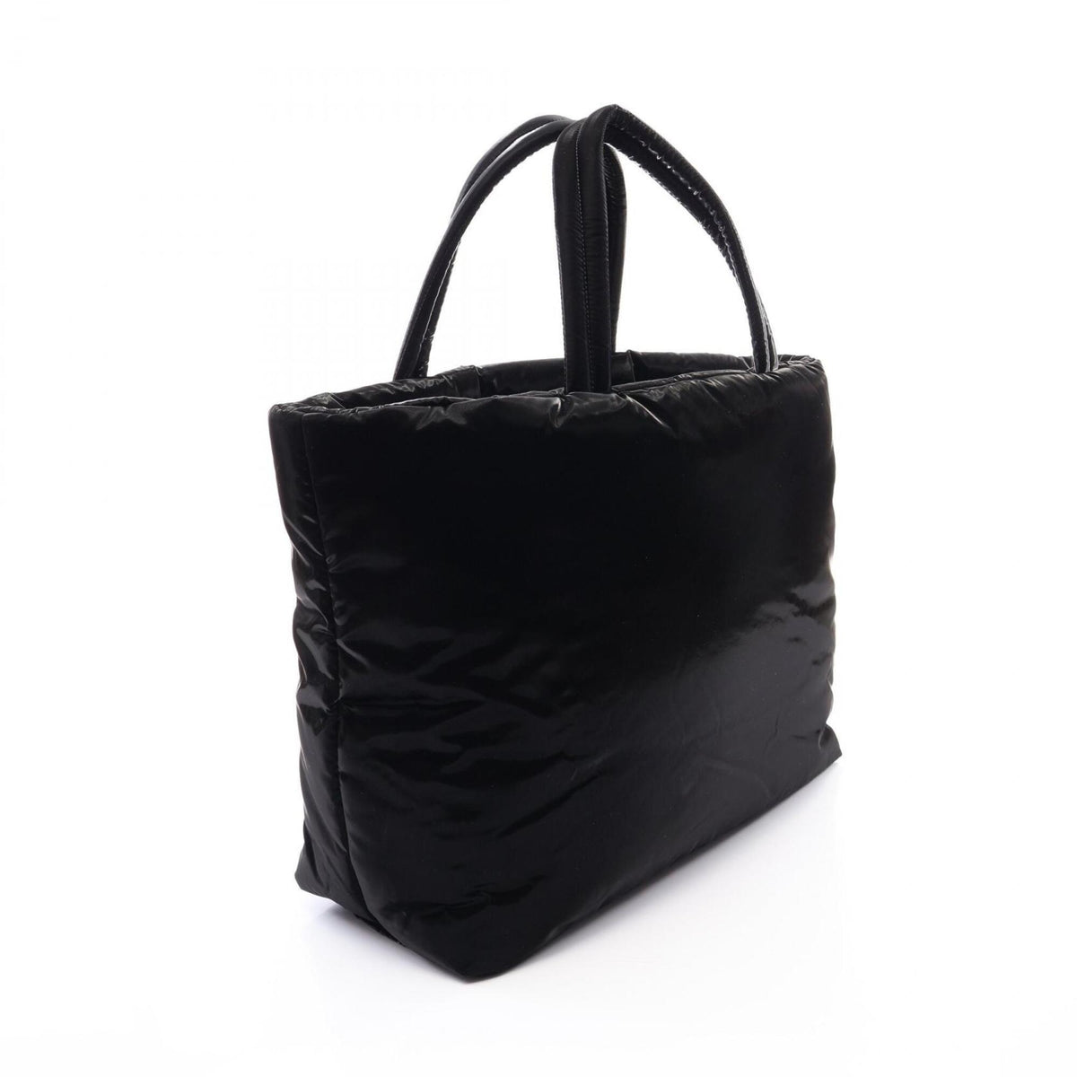 Yves Saint Laurent Black Nylon Handbag Tote Bag (Pre-Owned)