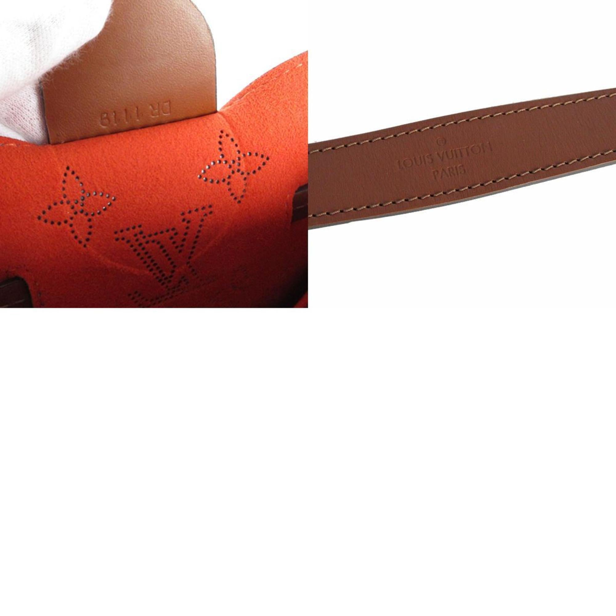 Louis Vuitton Blue Brown Monogram Mahina Leather Handbag Shoulder Bag (Pre-Owned)